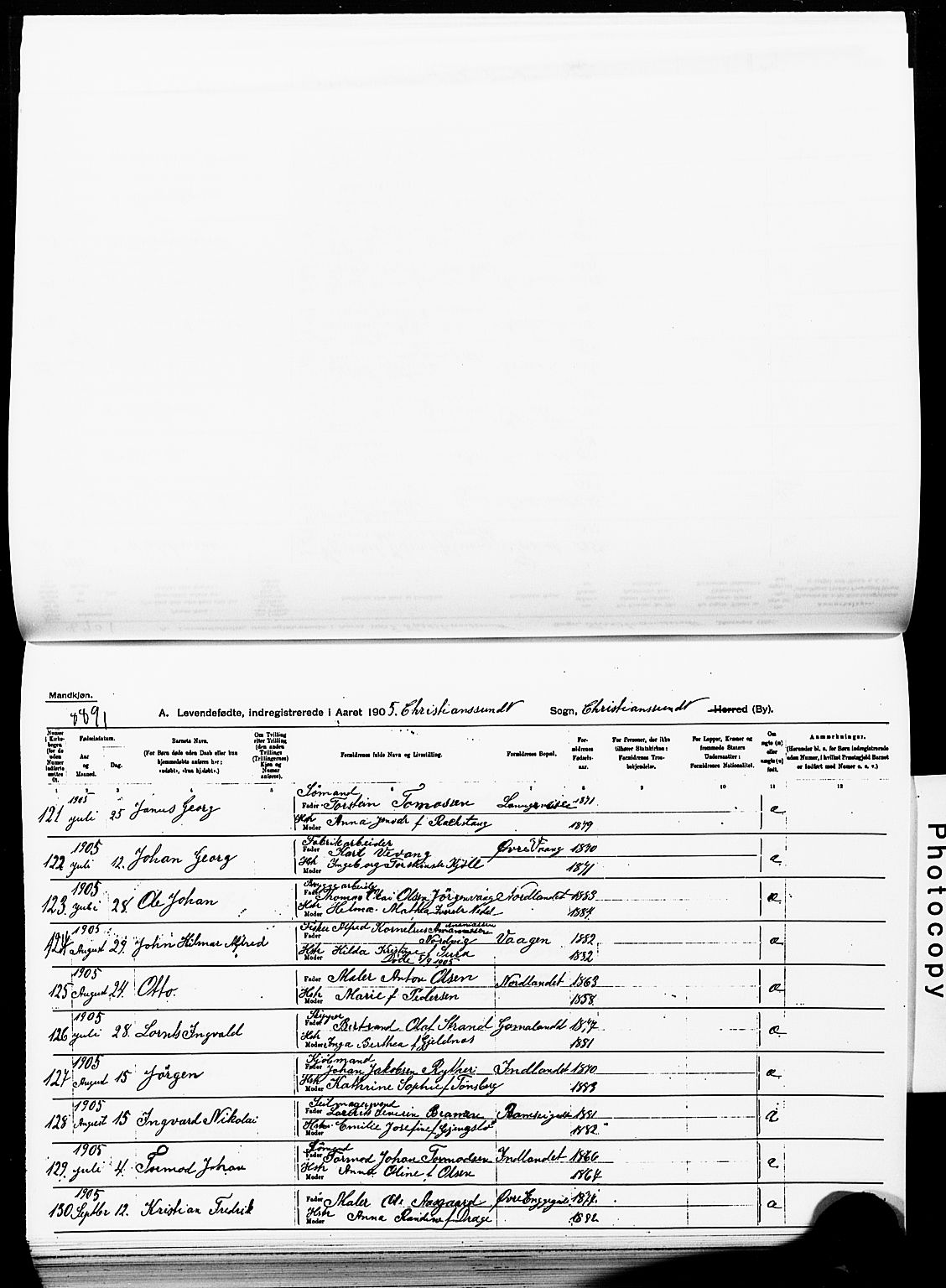 Ministerialprotokoller, klokkerbøker og fødselsregistre - Møre og Romsdal, AV/SAT-A-1454/572/L0858: Ministerialbok nr. 572D02, 1903-1912