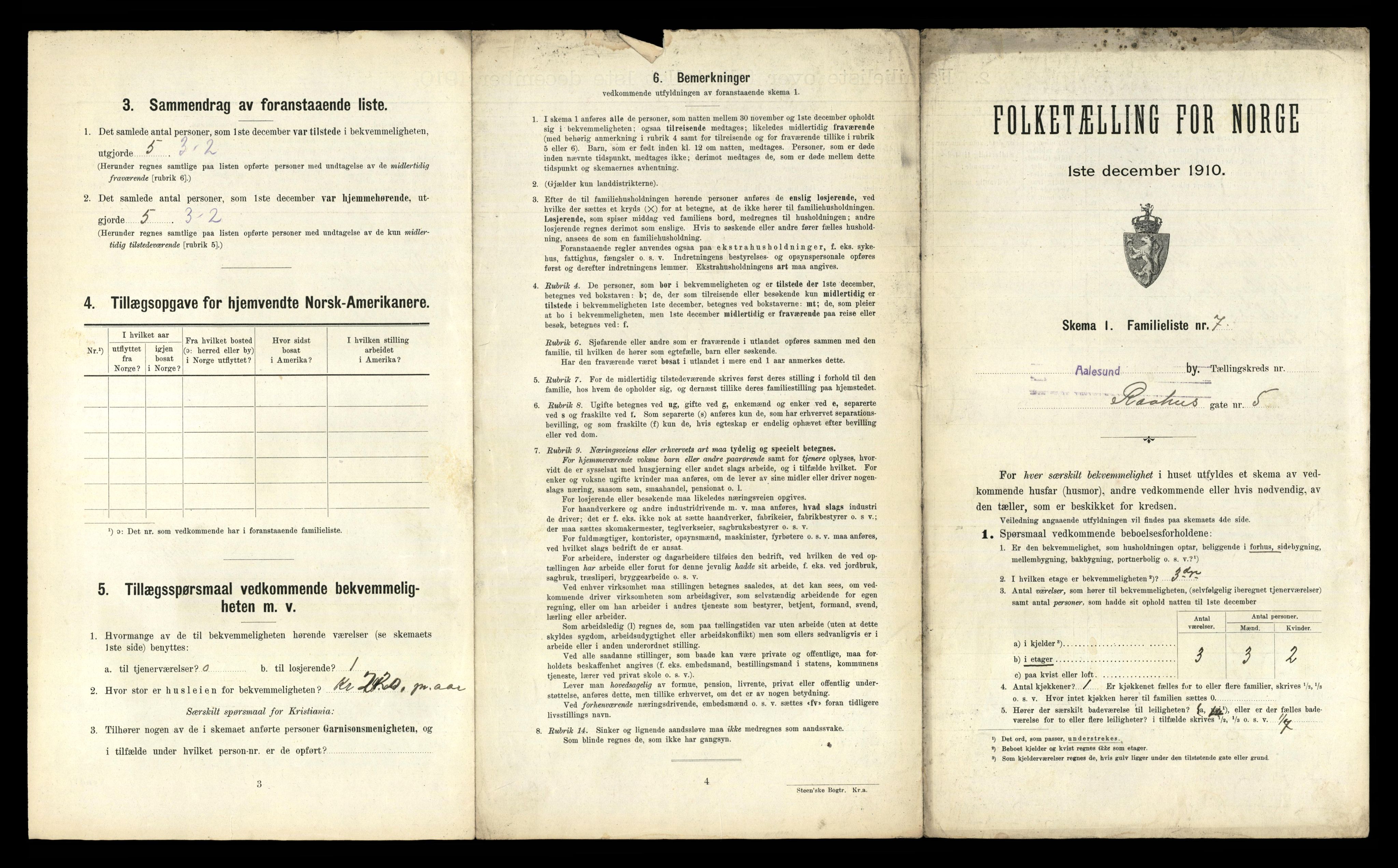 RA, Folketelling 1910 for 1501 Ålesund kjøpstad, 1910, s. 5207