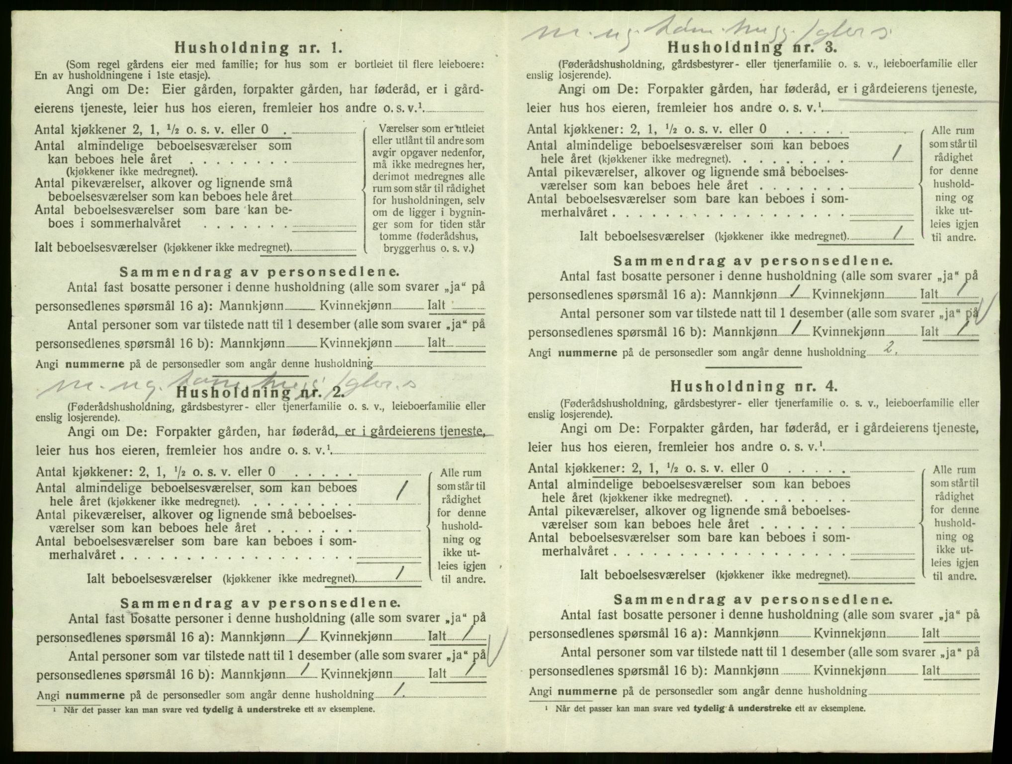 SAO, Folketelling 1920 for 0235 Ullensaker herred, 1920, s. 2458