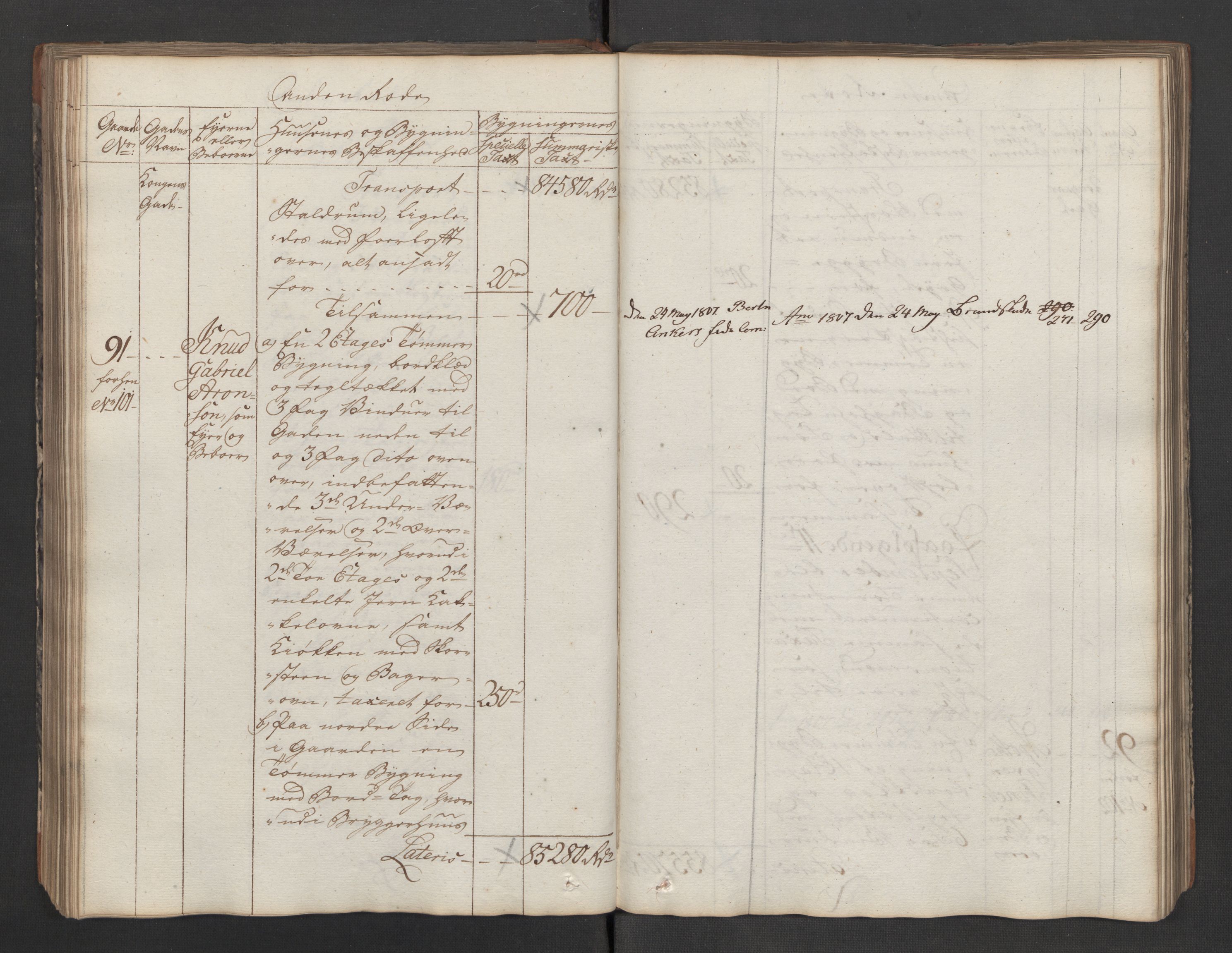 Kommersekollegiet, Brannforsikringskontoret 1767-1814, RA/EA-5458/F/Fa/L0040/0005: Moss / Branntakstprotokoll, 1797, s. 158