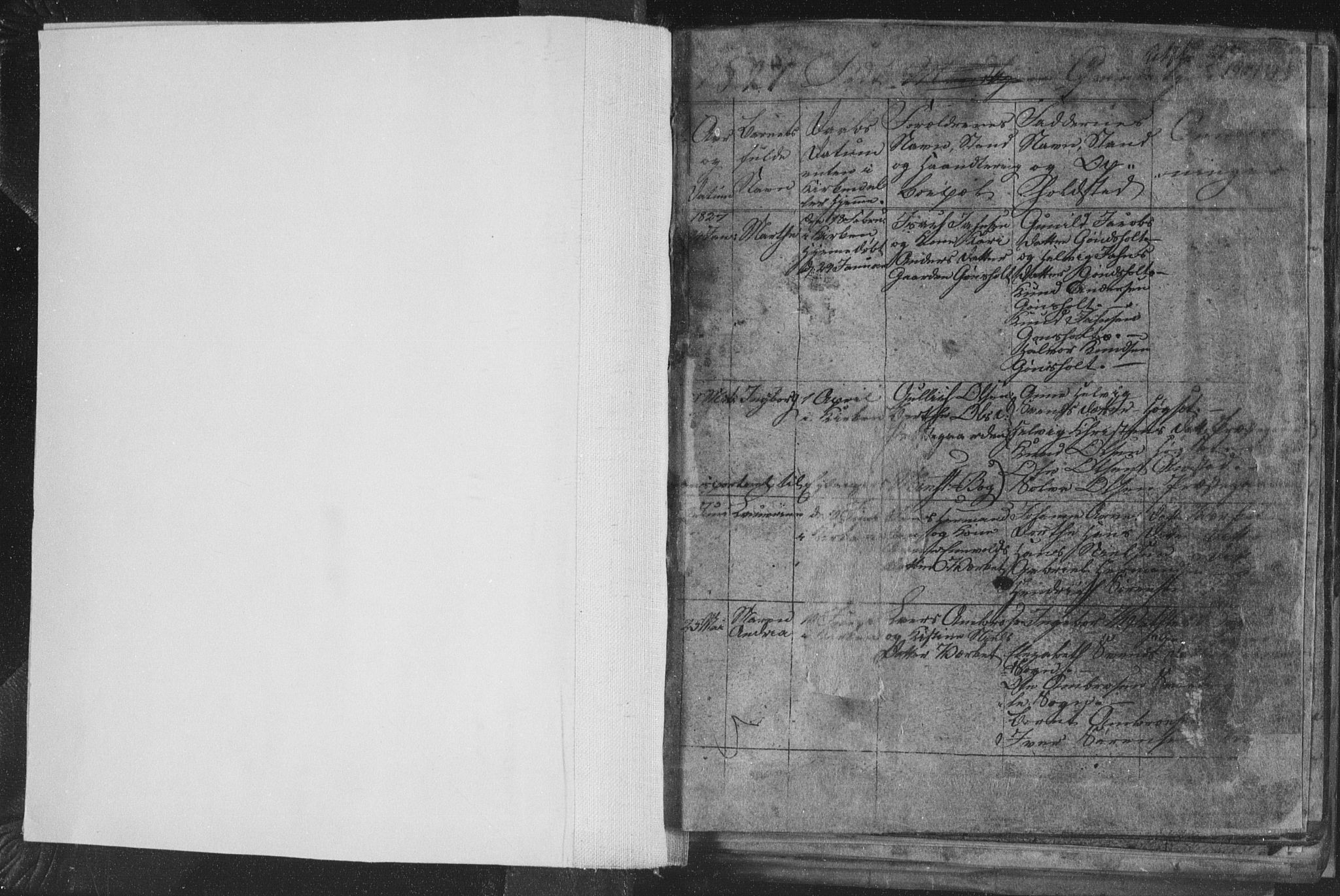 Siljan kirkebøker, AV/SAKO-A-300/G/Ga/L0001: Klokkerbok nr. 1, 1827-1847, s. 1