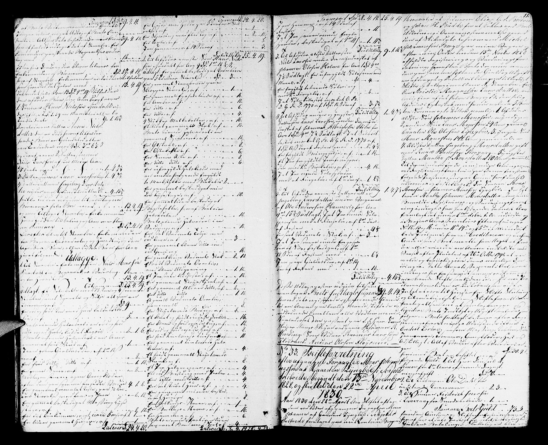 Nordhordland sorenskrivar, AV/SAB-A-2901/1/H/Ha/L0018: Skifteprotokollar Nordhordland , 1830-1833, s. 10b-11a