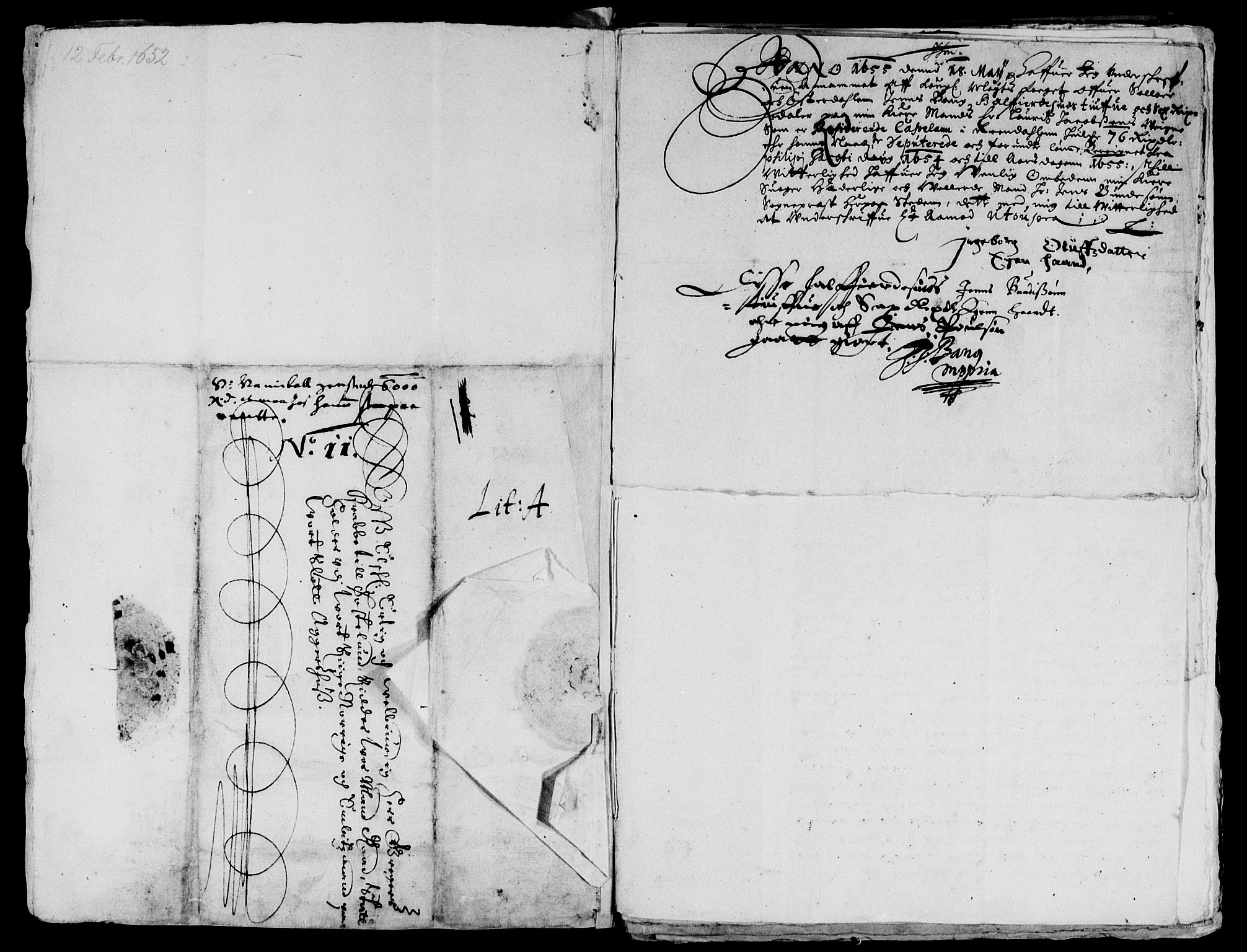 Rentekammeret inntil 1814, Reviderte regnskaper, Lensregnskaper, AV/RA-EA-5023/R/Rb/Rba/L0234: Akershus len, 1651-1656