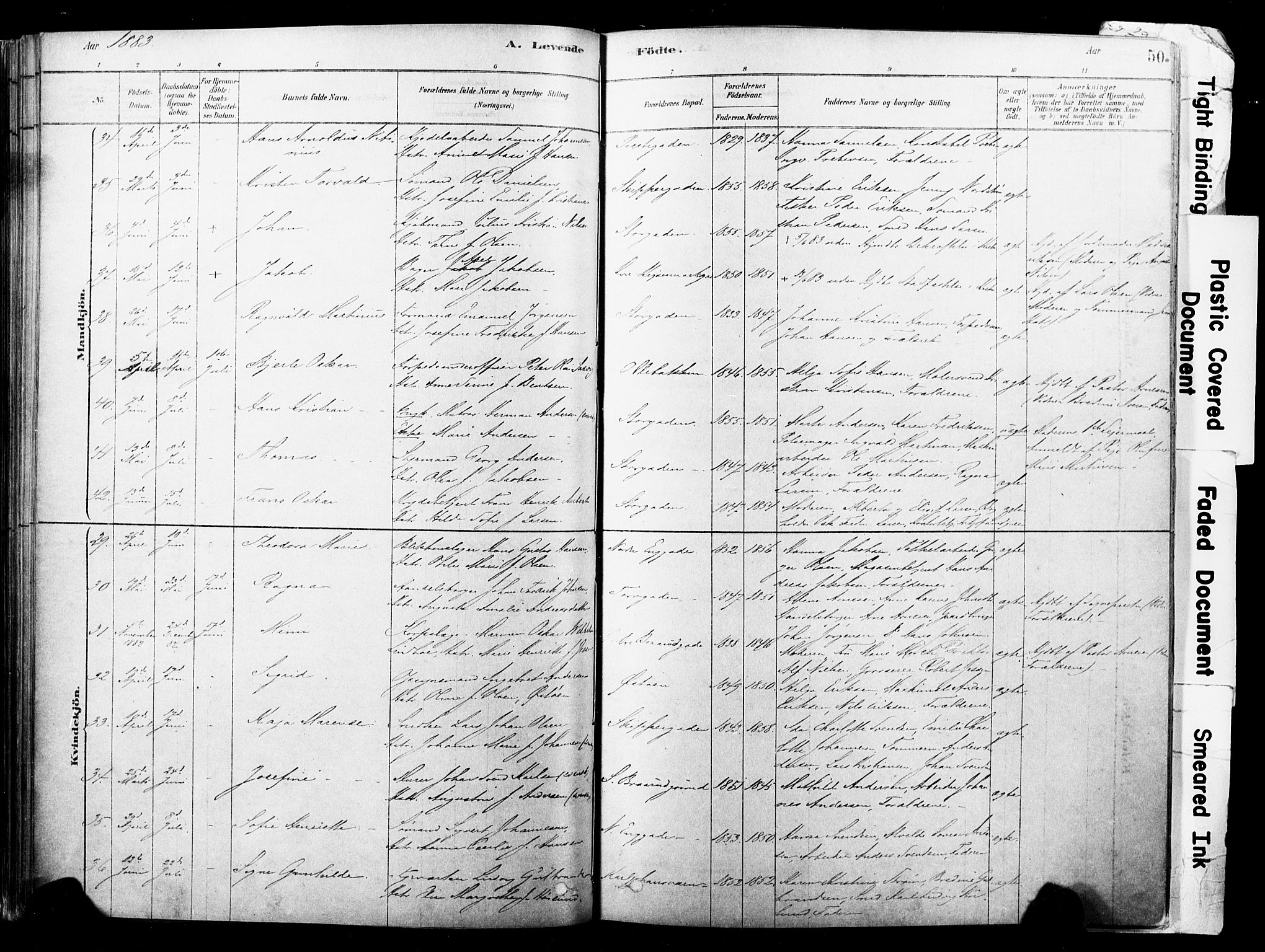 Horten kirkebøker, AV/SAKO-A-348/F/Fa/L0003: Ministerialbok nr. 3, 1878-1887, s. 50