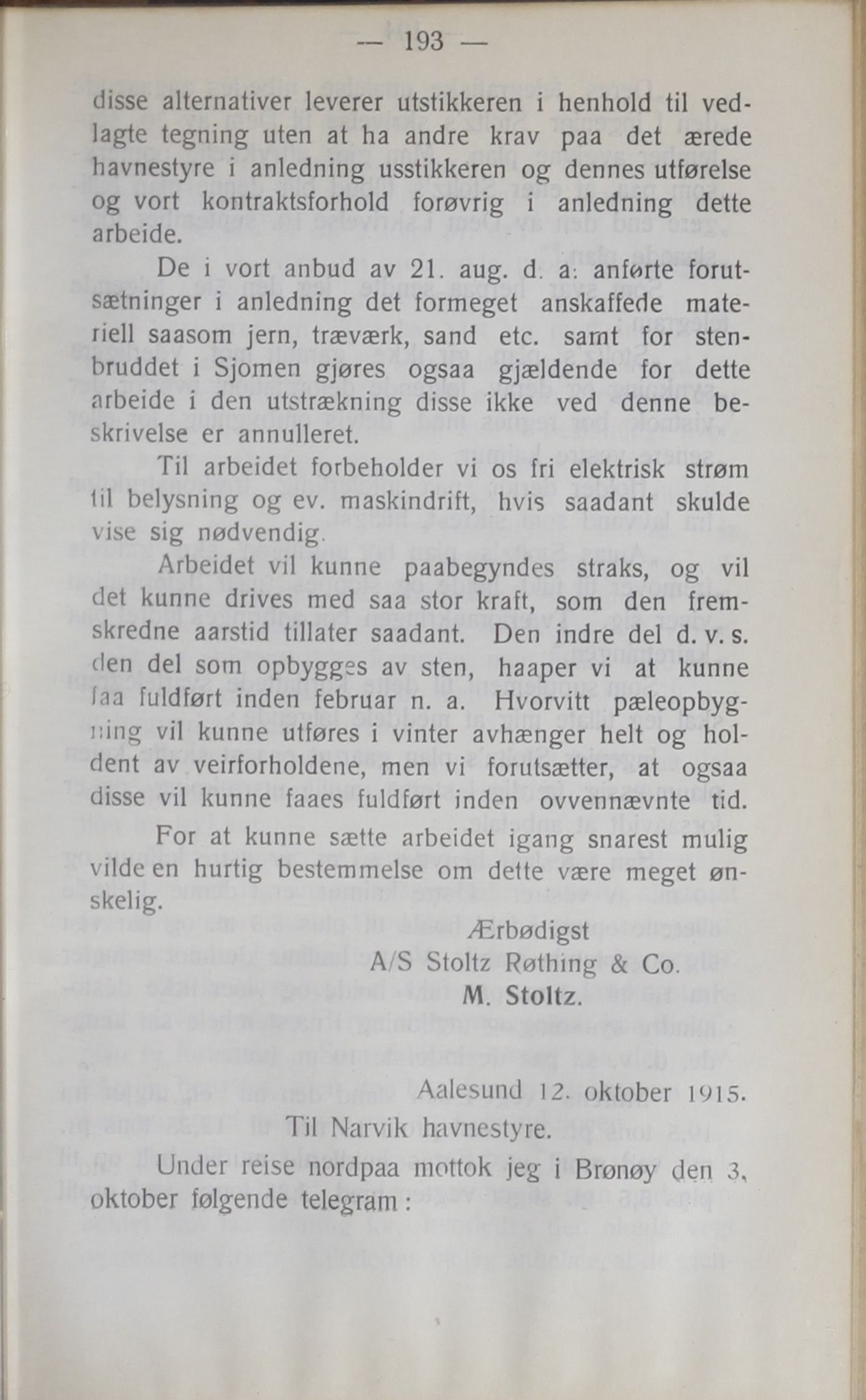 Narvik kommune. Formannskap , AIN/K-18050.150/A/Ab/L0005: Møtebok, 1915