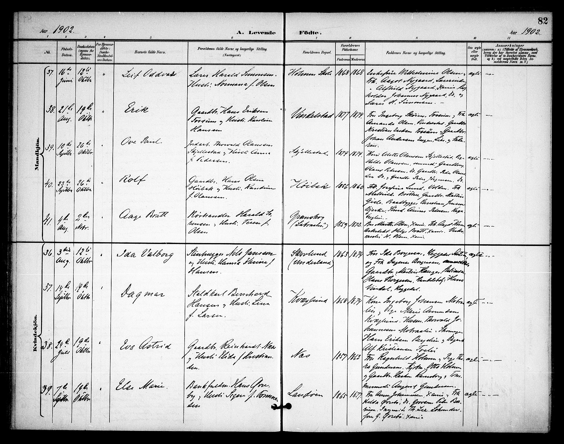 Asker prestekontor Kirkebøker, AV/SAO-A-10256a/F/Fa/L0015: Ministerialbok nr. I 15, 1896-1915, s. 82
