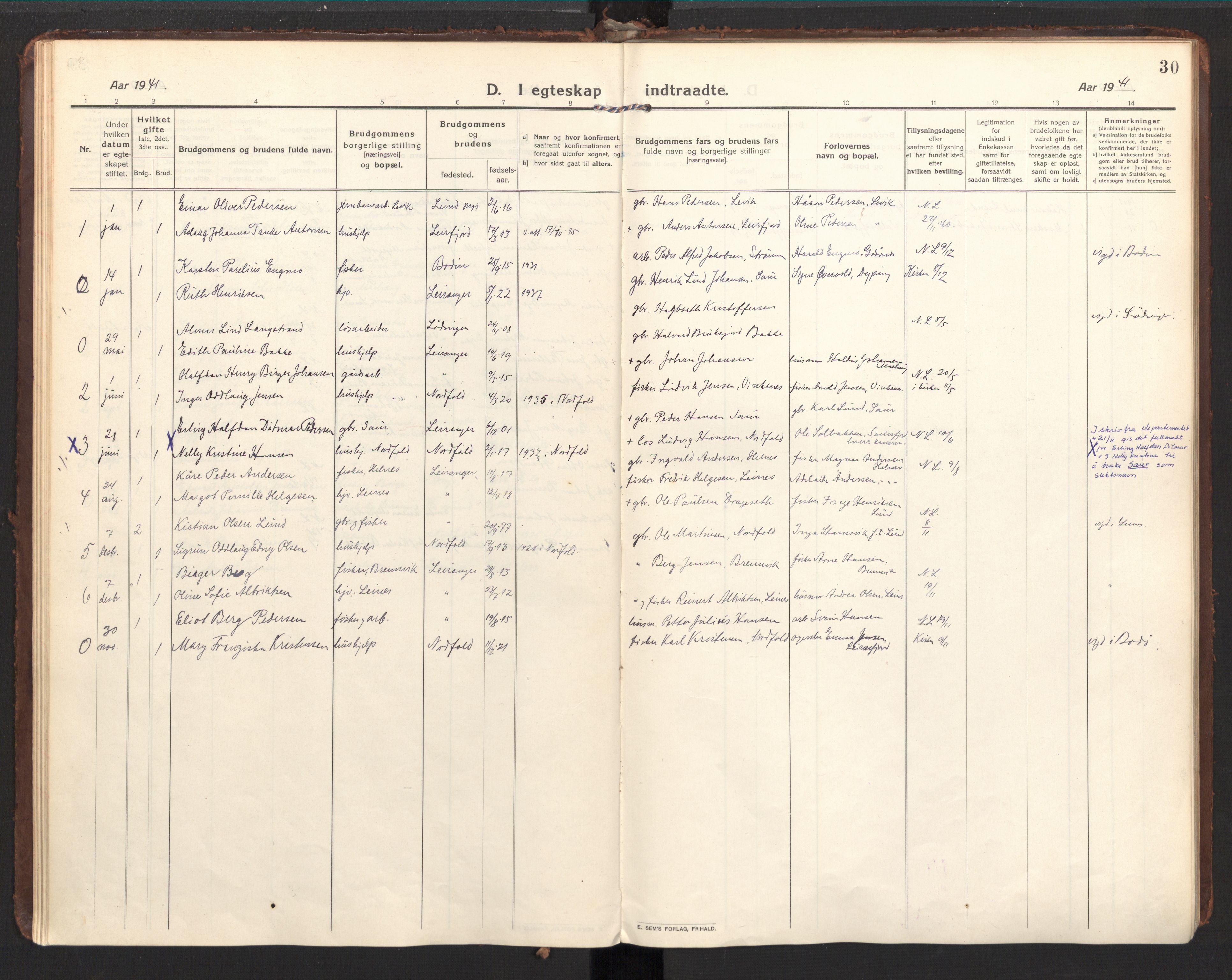 Ministerialprotokoller, klokkerbøker og fødselsregistre - Nordland, AV/SAT-A-1459/857/L0825: Ministerialbok nr. 857A05, 1917-1946, s. 30