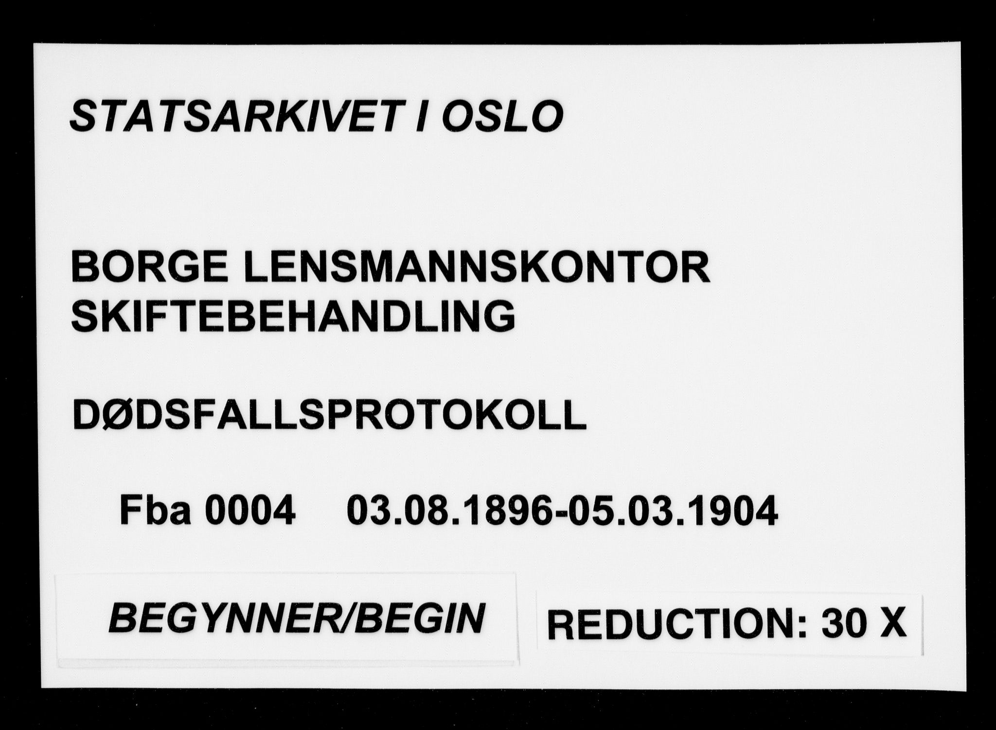 Borge lensmannskontor (Østfold), AV/SAO-A-10176/H/Ha/Haa/L0004: Dødsfallsprotokoll, 1896-1904