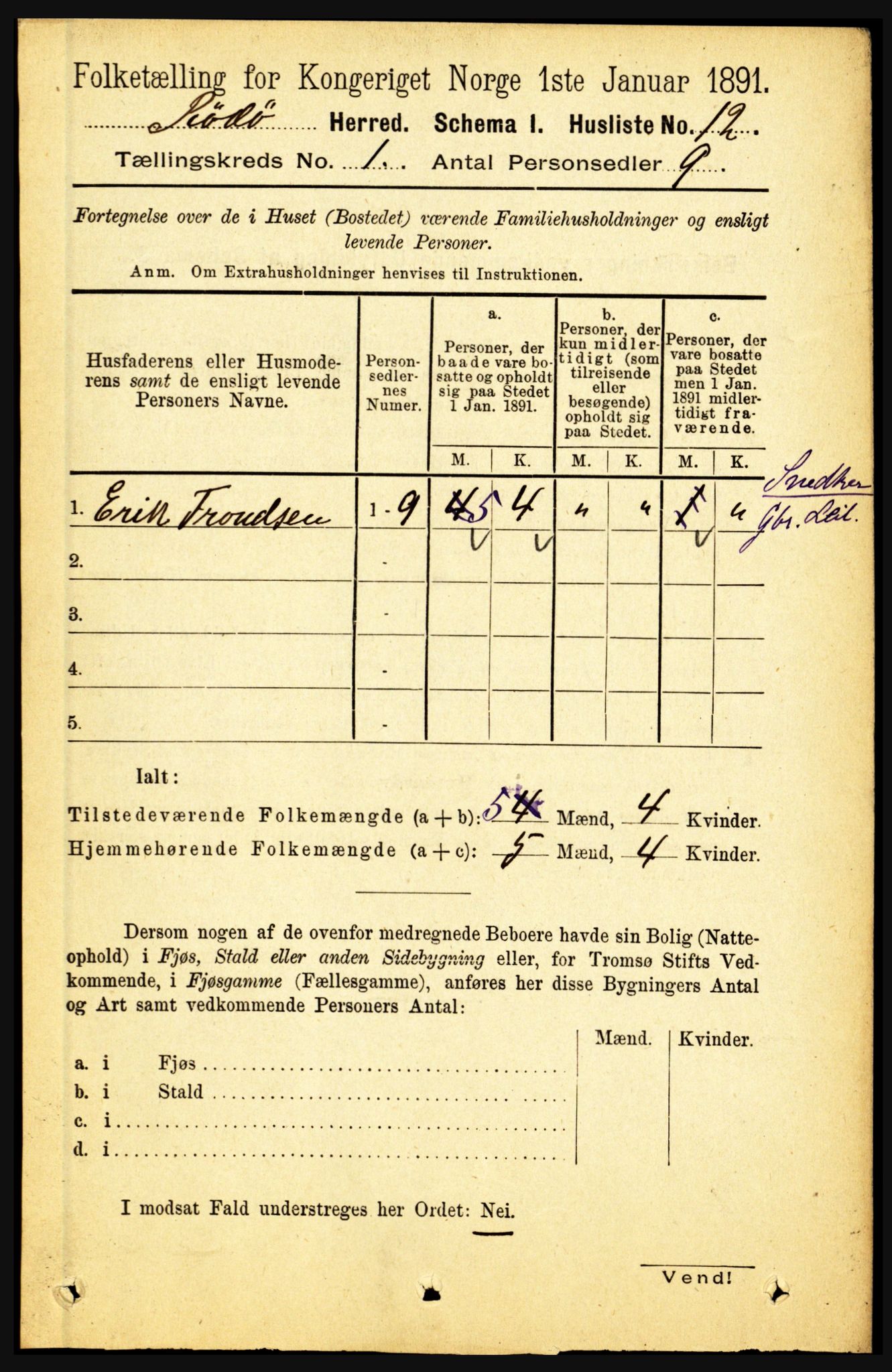 RA, Folketelling 1891 for 1836 Rødøy herred, 1891, s. 29