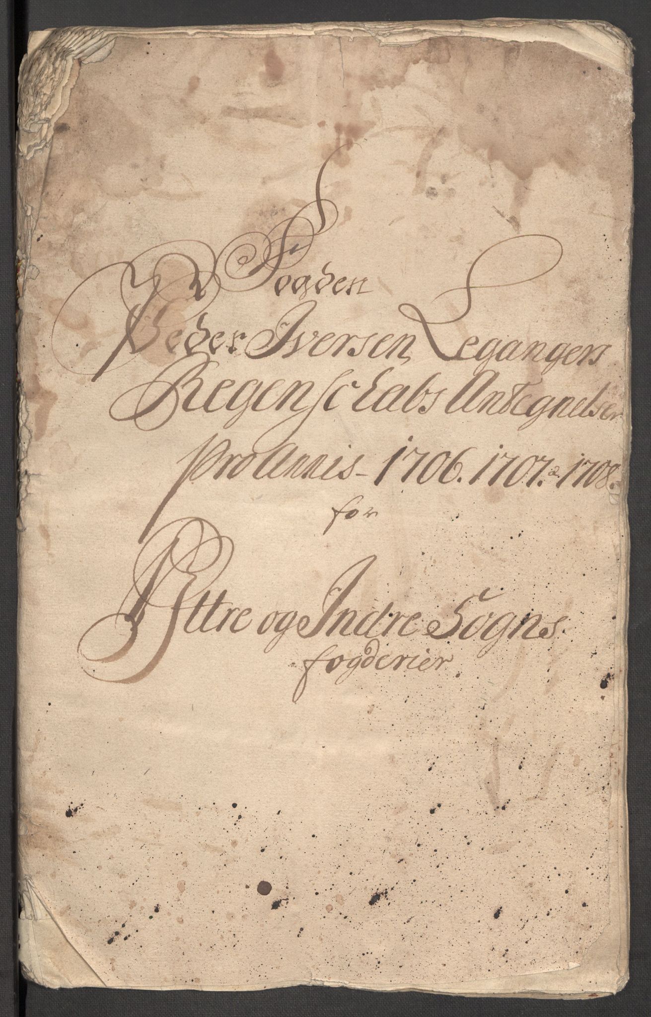 Rentekammeret inntil 1814, Reviderte regnskaper, Fogderegnskap, RA/EA-4092/R52/L3315: Fogderegnskap Sogn, 1708, s. 196