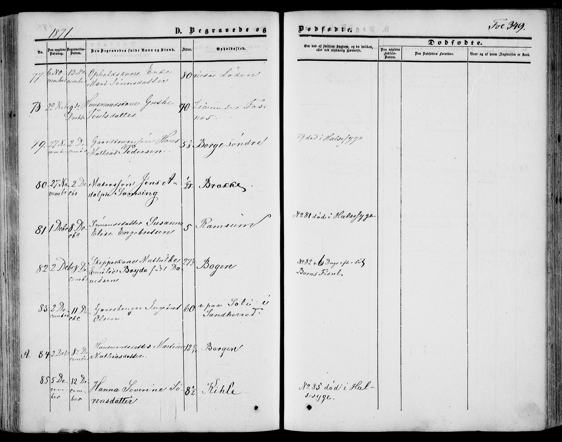 Stokke kirkebøker, AV/SAKO-A-320/F/Fa/L0008: Ministerialbok nr. I 8, 1858-1871, s. 349