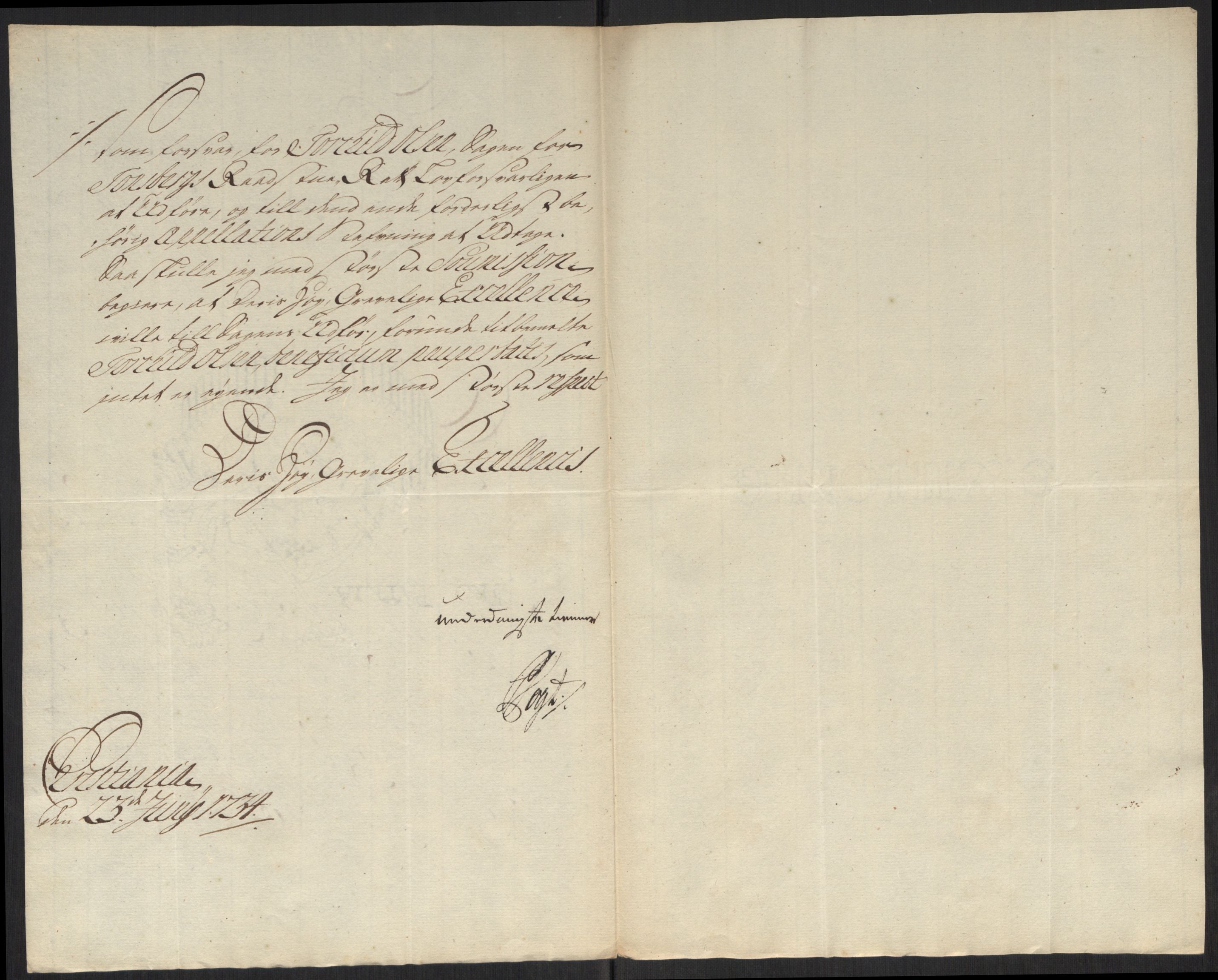 Stattholderembetet 1572-1771, AV/RA-EA-2870/Ef/L0107: Brev fra embetsmenn og andre, 1733-1734, s. 307