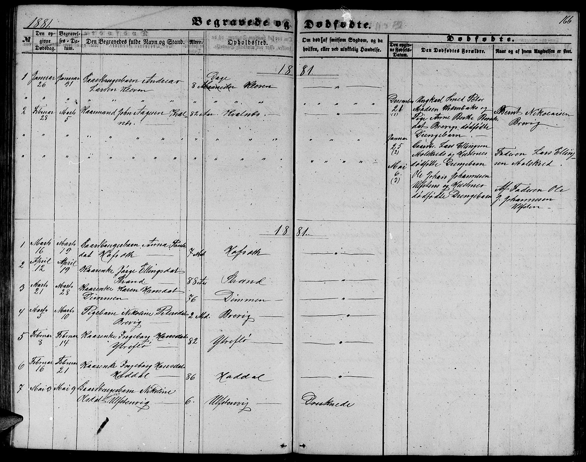 Ministerialprotokoller, klokkerbøker og fødselsregistre - Møre og Romsdal, AV/SAT-A-1454/509/L0111: Klokkerbok nr. 509C01, 1854-1882, s. 166