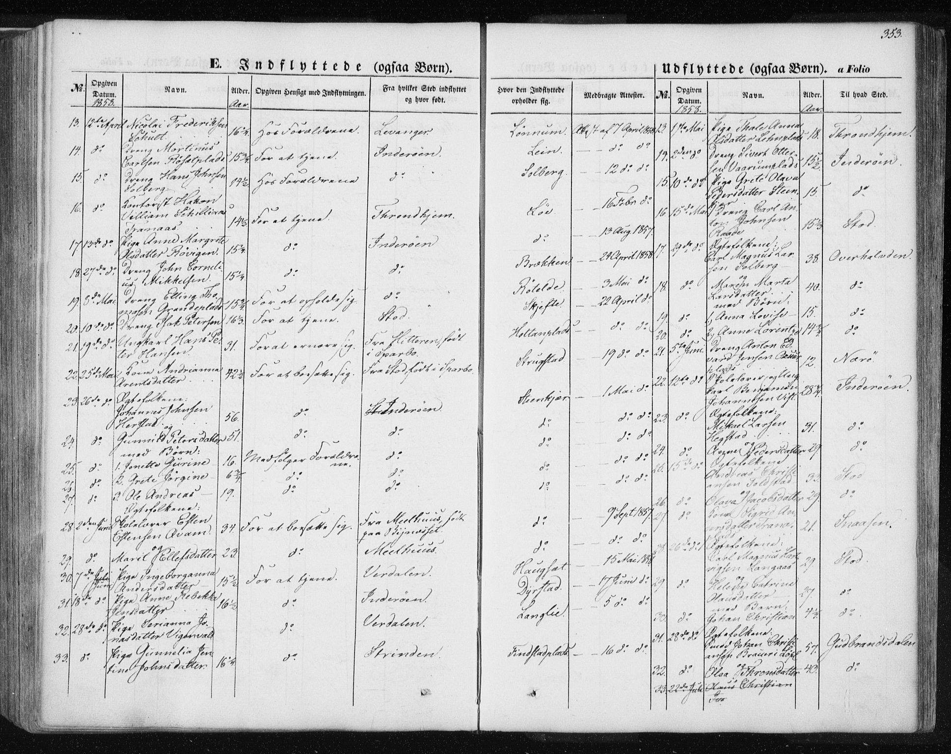 Ministerialprotokoller, klokkerbøker og fødselsregistre - Nord-Trøndelag, AV/SAT-A-1458/735/L0342: Ministerialbok nr. 735A07 /1, 1849-1862, s. 353