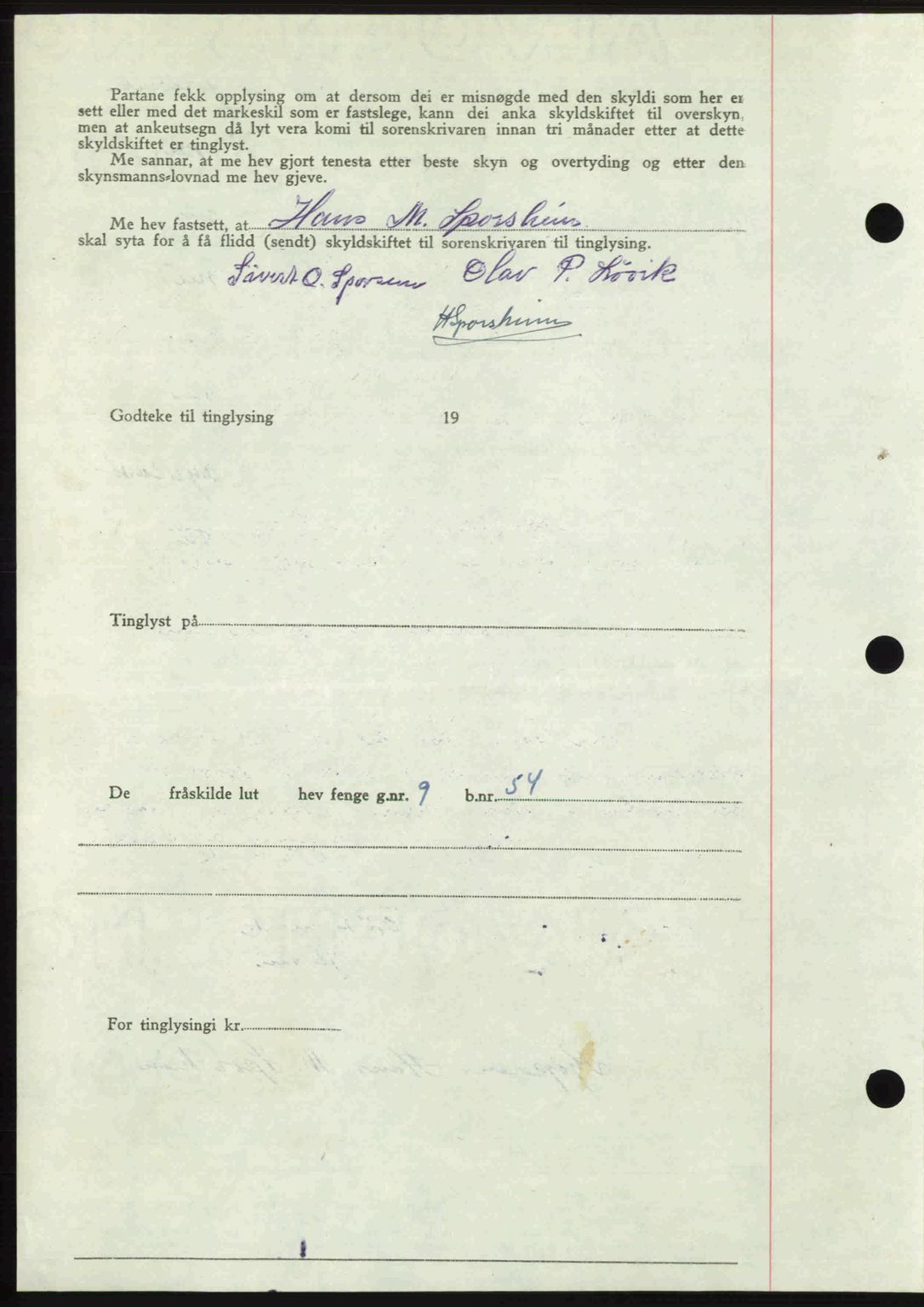 Romsdal sorenskriveri, AV/SAT-A-4149/1/2/2C: Pantebok nr. A27, 1948-1948, Dagboknr: 2556/1948