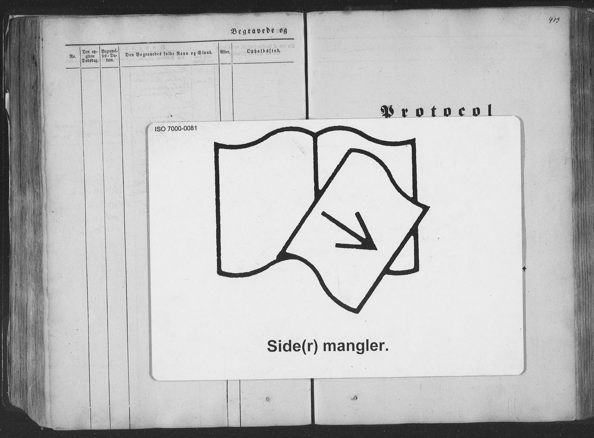 Ministerialprotokoller, klokkerbøker og fødselsregistre - Nordland, AV/SAT-A-1459/881/L1165: Klokkerbok nr. 881C02, 1854-1876, s. 413