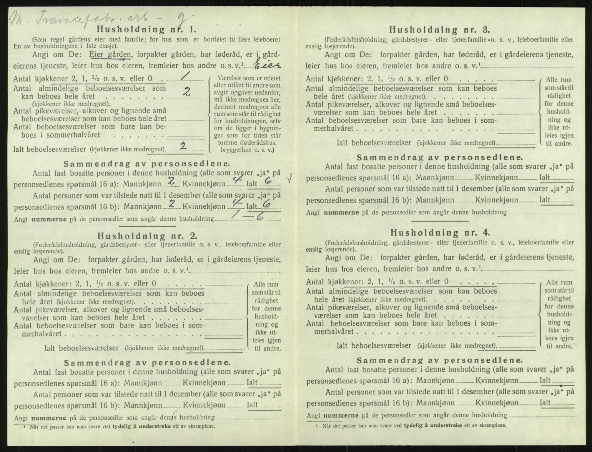 SAT, Folketelling 1920 for 1833 Mo herred, 1920, s. 1311