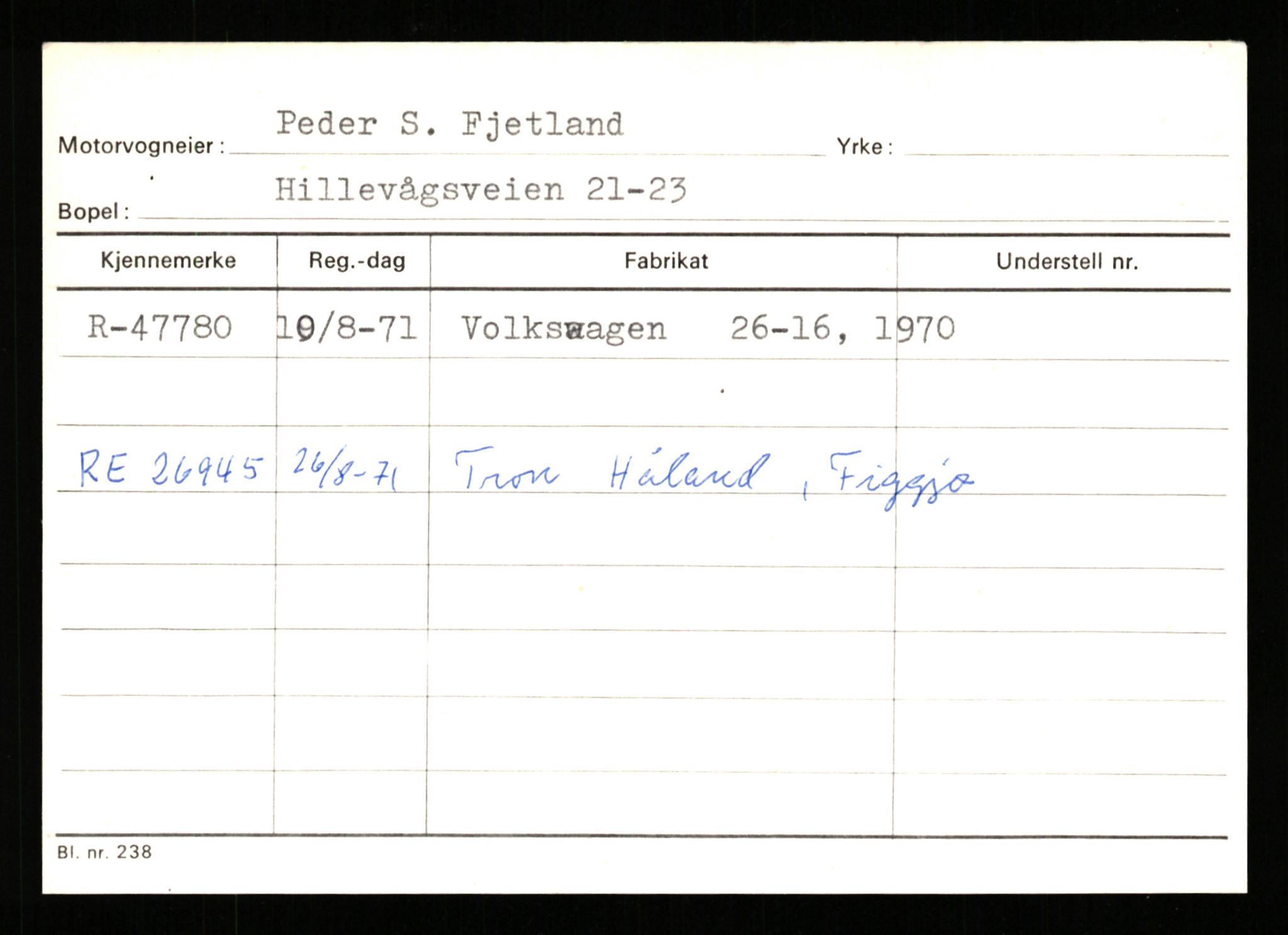 Stavanger trafikkstasjon, SAST/A-101942/0/G/L0006: Registreringsnummer: 34250 - 49007, 1930-1971, s. 3244