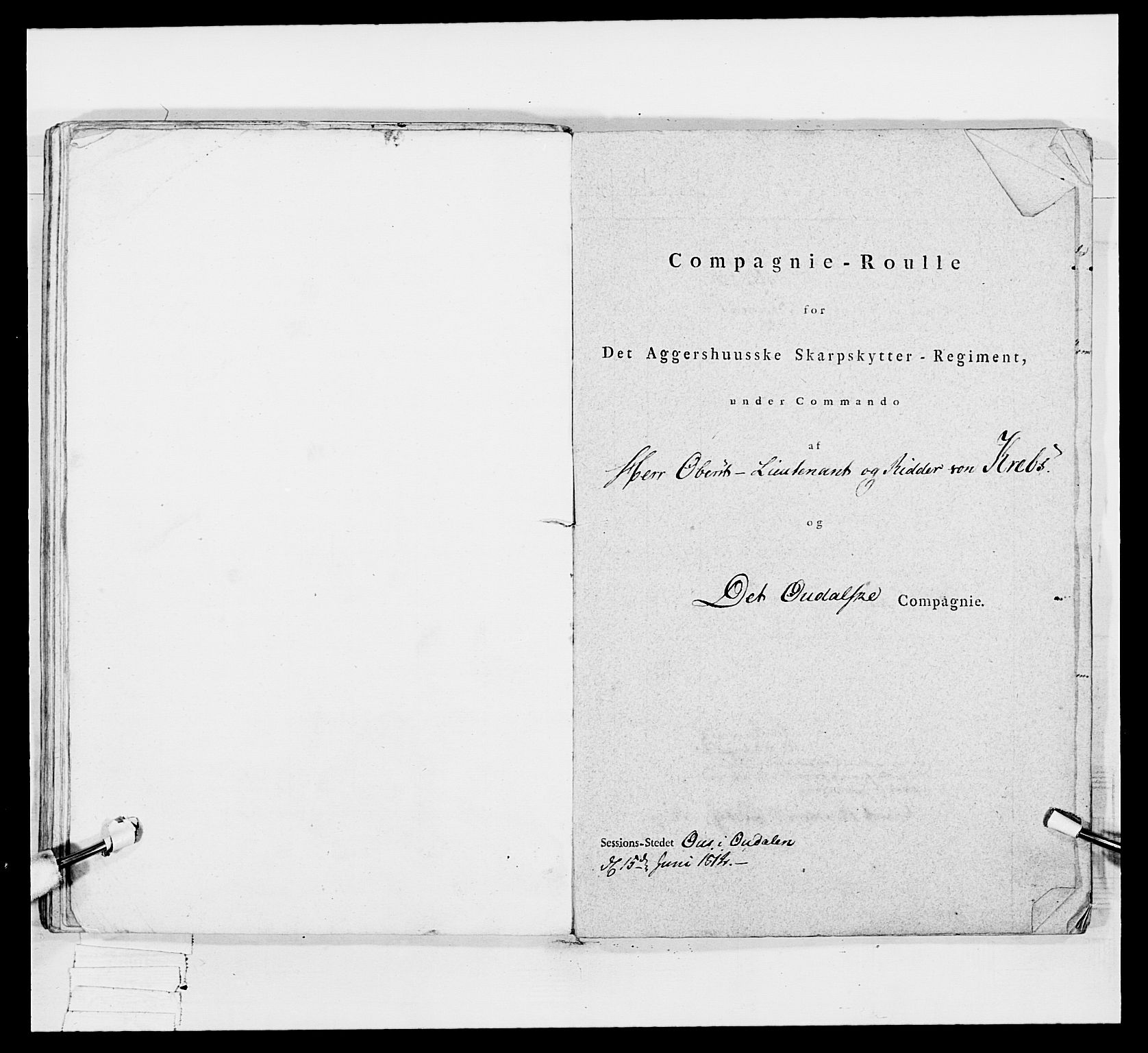 Generalitets- og kommissariatskollegiet, Det kongelige norske kommissariatskollegium, AV/RA-EA-5420/E/Eh/L0048: Akershusiske skarpskytterregiment, 1812, s. 58