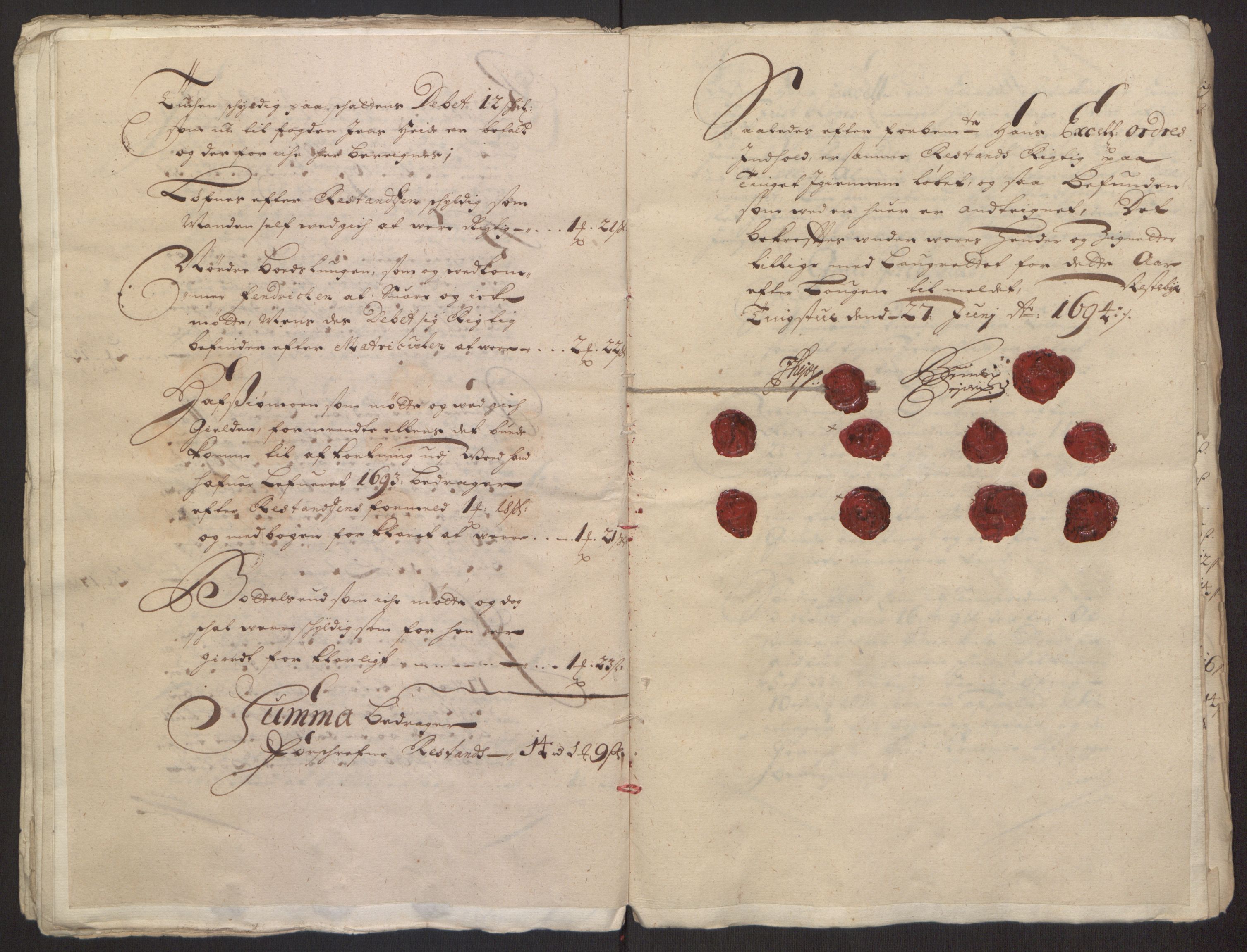 Rentekammeret inntil 1814, Reviderte regnskaper, Fogderegnskap, AV/RA-EA-4092/R13/L0833: Fogderegnskap Solør, Odal og Østerdal, 1695, s. 59