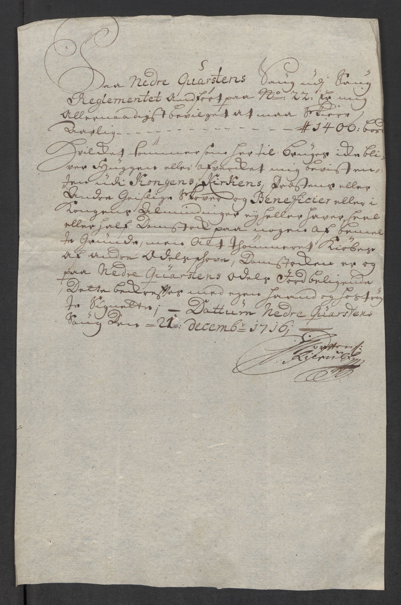 Rentekammeret inntil 1814, Reviderte regnskaper, Fogderegnskap, AV/RA-EA-4092/R43/L2560: Fogderegnskap Lista og Mandal, 1716, s. 58