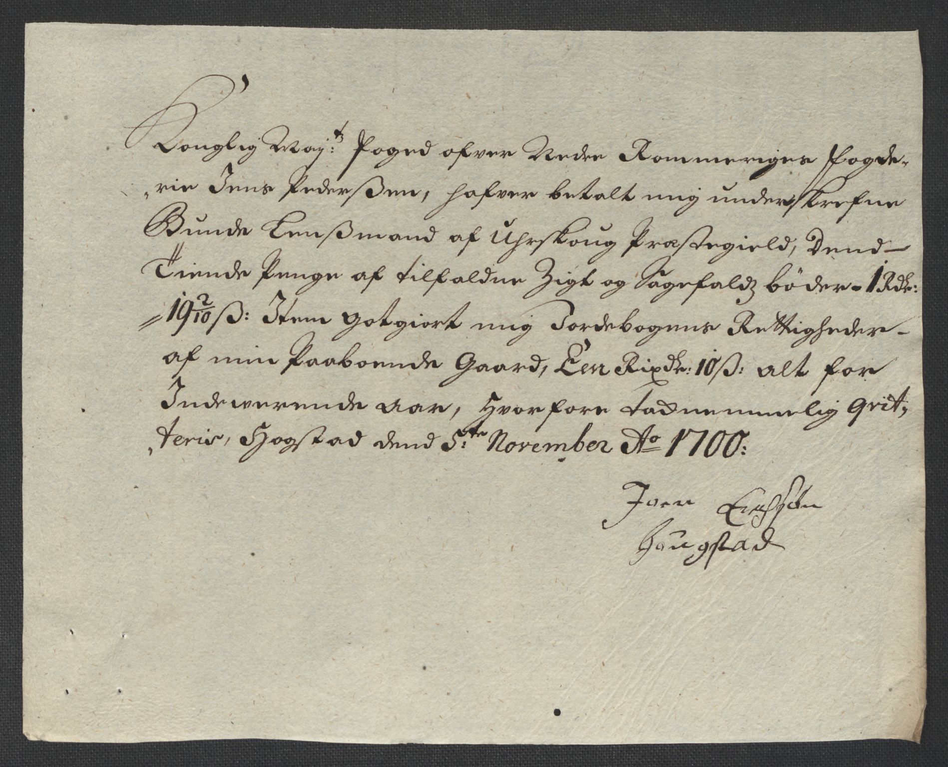 Rentekammeret inntil 1814, Reviderte regnskaper, Fogderegnskap, AV/RA-EA-4092/R11/L0583: Fogderegnskap Nedre Romerike, 1700, s. 256