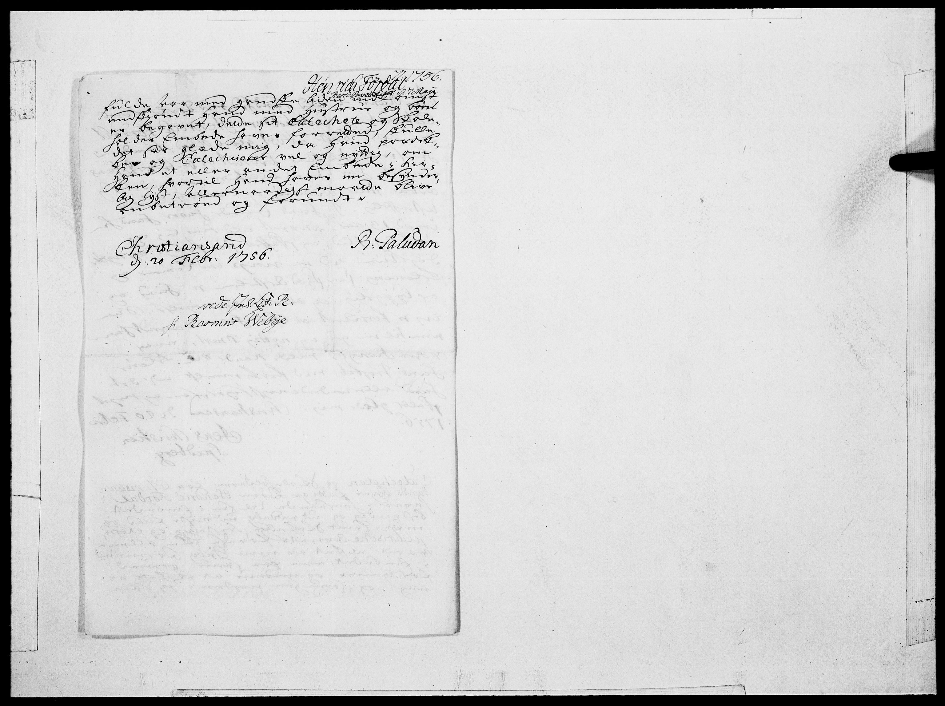Danske Kanselli 1572-1799, RA/EA-3023/F/Fc/Fcc/Fcca/L0171: Norske innlegg 1572-1799, 1756, s. 402
