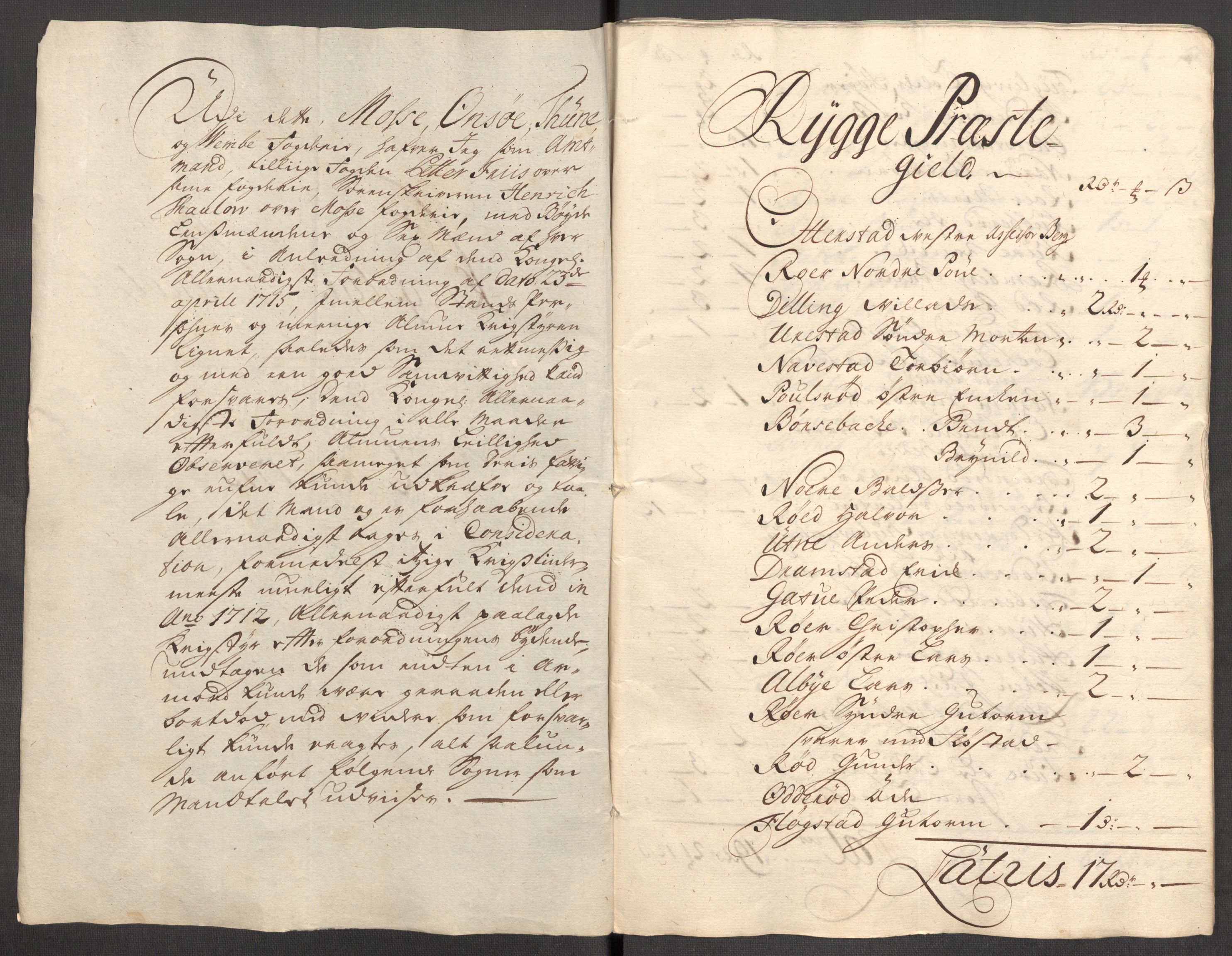 Rentekammeret inntil 1814, Reviderte regnskaper, Fogderegnskap, RA/EA-4092/R04/L0140: Fogderegnskap Moss, Onsøy, Tune, Veme og Åbygge, 1715-1716, s. 51
