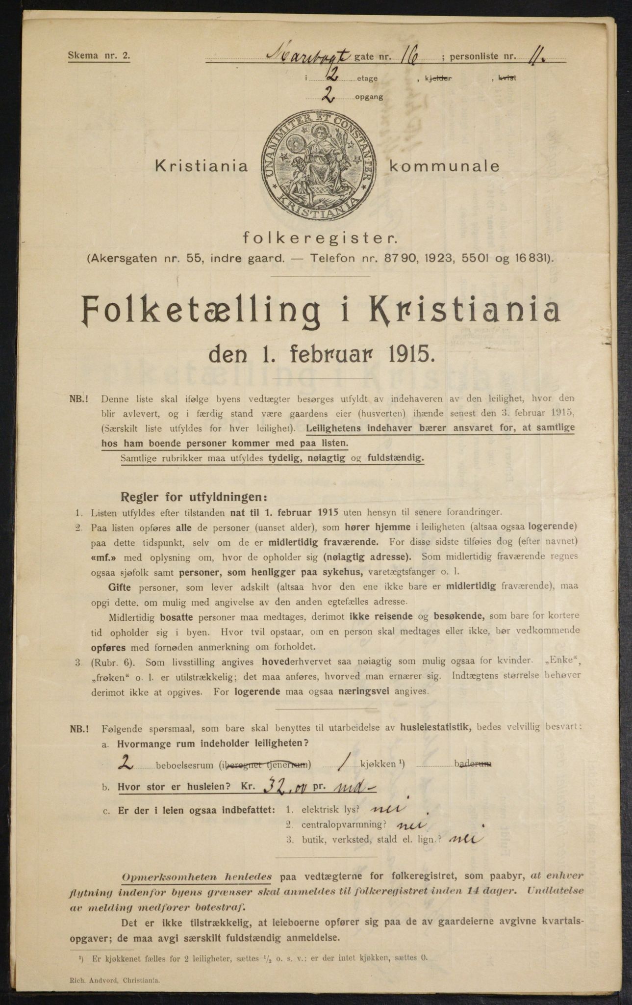 OBA, Kommunal folketelling 1.2.1915 for Kristiania, 1915, s. 59969