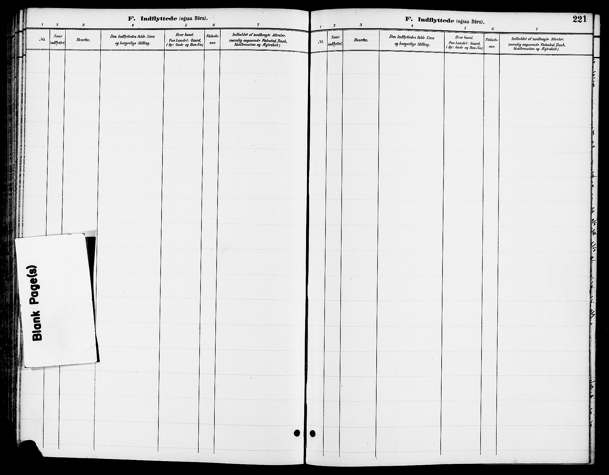 Ringsaker prestekontor, AV/SAH-PREST-014/L/La/L0014: Klokkerbok nr. 14, 1891-1904, s. 221