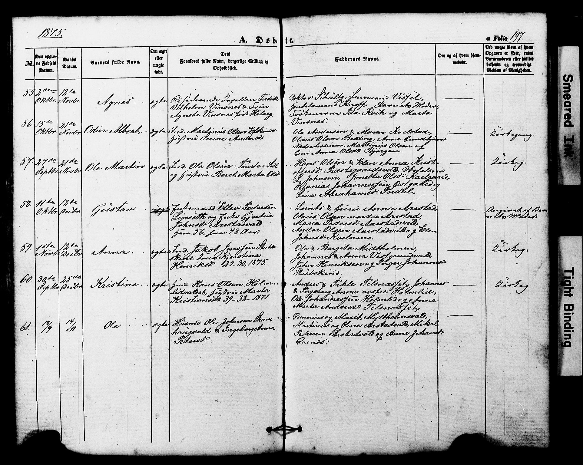 Ministerialprotokoller, klokkerbøker og fødselsregistre - Nord-Trøndelag, SAT/A-1458/724/L0268: Klokkerbok nr. 724C04, 1846-1878, s. 197