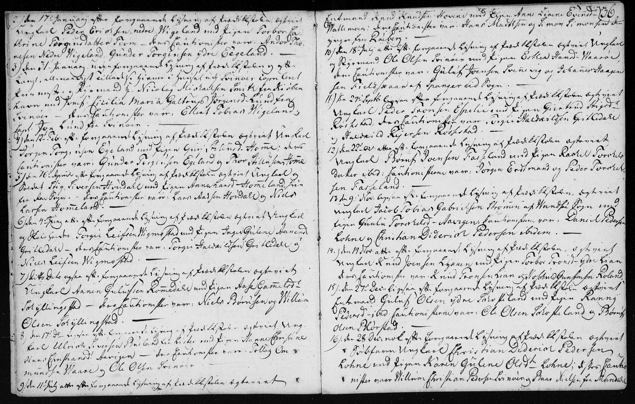 Sør-Audnedal sokneprestkontor, AV/SAK-1111-0039/F/Fa/Fab/L0003: Ministerialbok nr. A 3, 1766-1828, s. 36