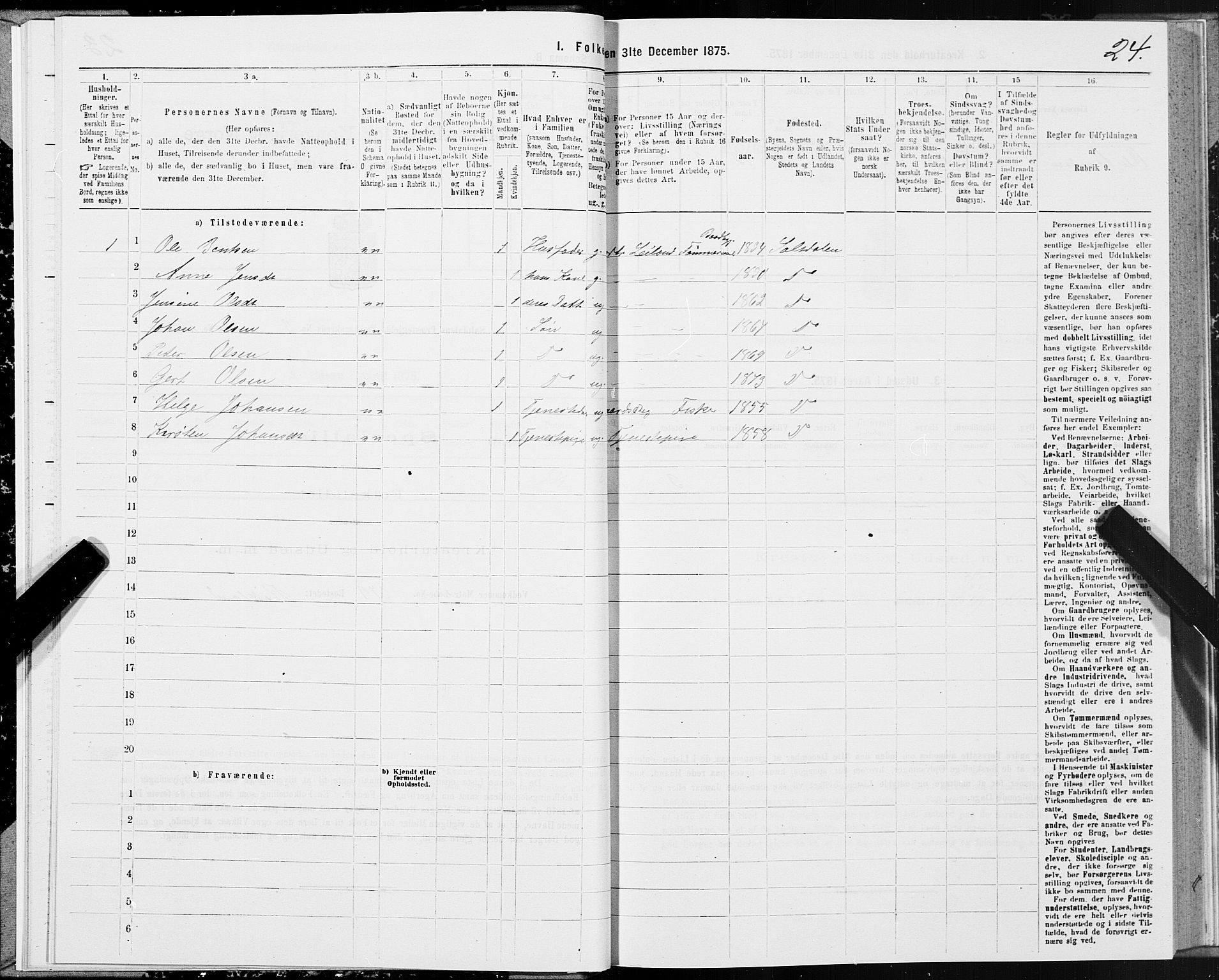 SAT, Folketelling 1875 for 1840P Saltdal prestegjeld, 1875, s. 2024