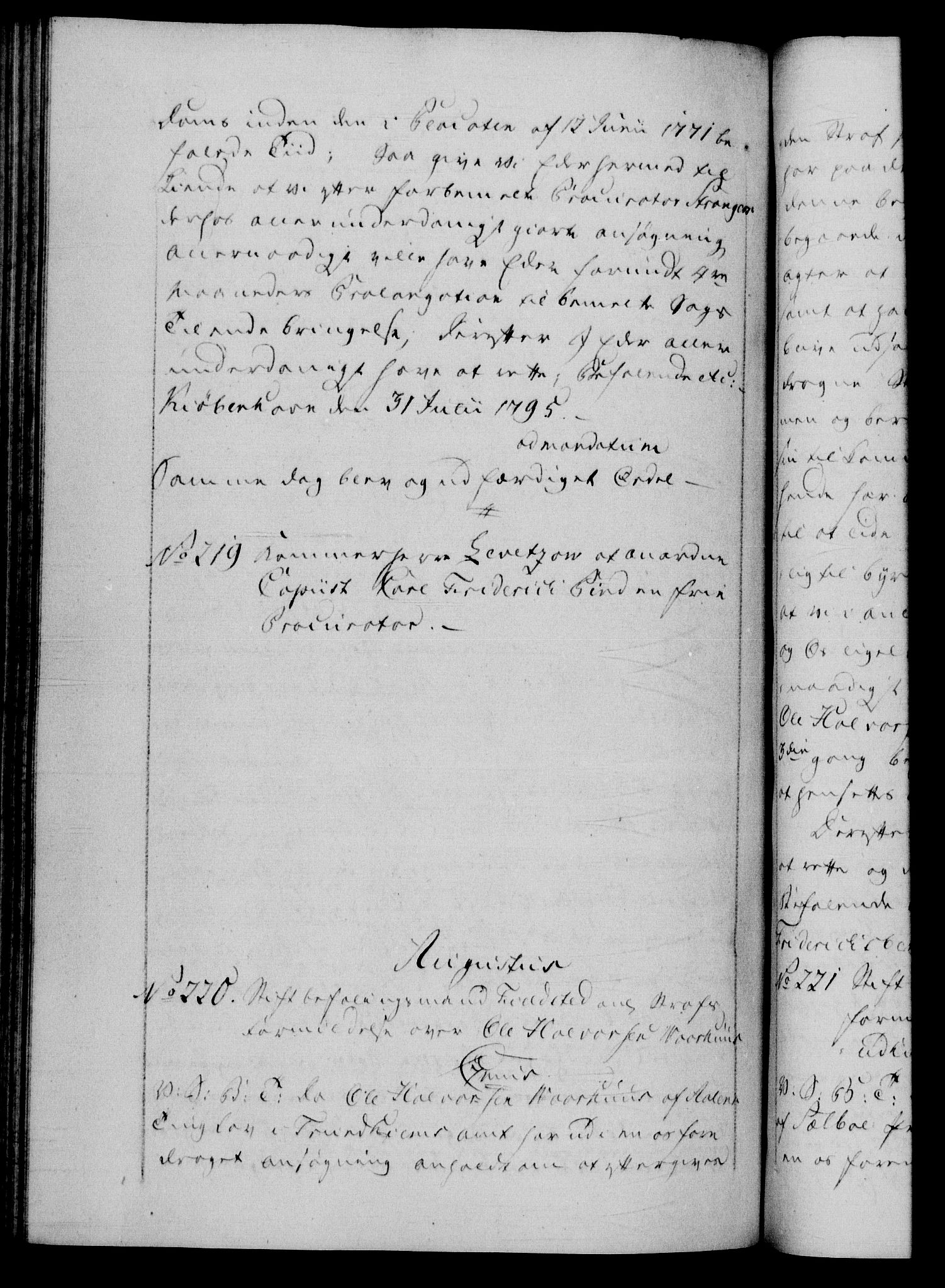 Danske Kanselli 1572-1799, RA/EA-3023/F/Fc/Fca/Fcab/L0045: Norske tegnelser, 1792-1796, s. 534b