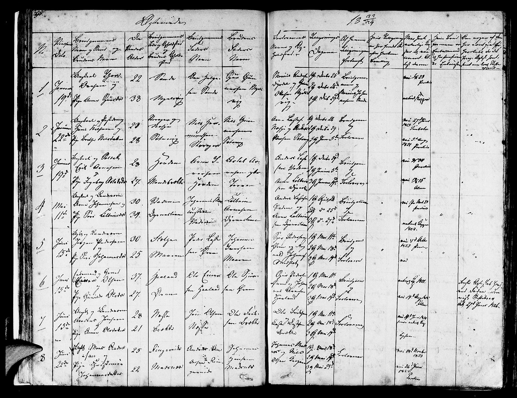 Lavik sokneprestembete, SAB/A-80901: Ministerialbok nr. A 2II, 1821-1842, s. 395