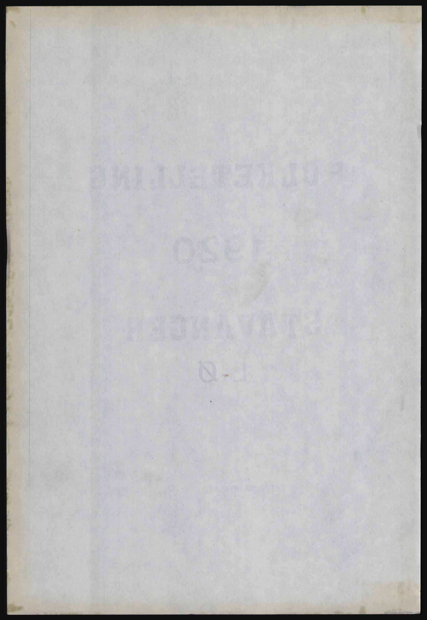 SAST, Avskrift av folketellingen 1920 for Stavanger kjøpstad, 1920, s. 1470