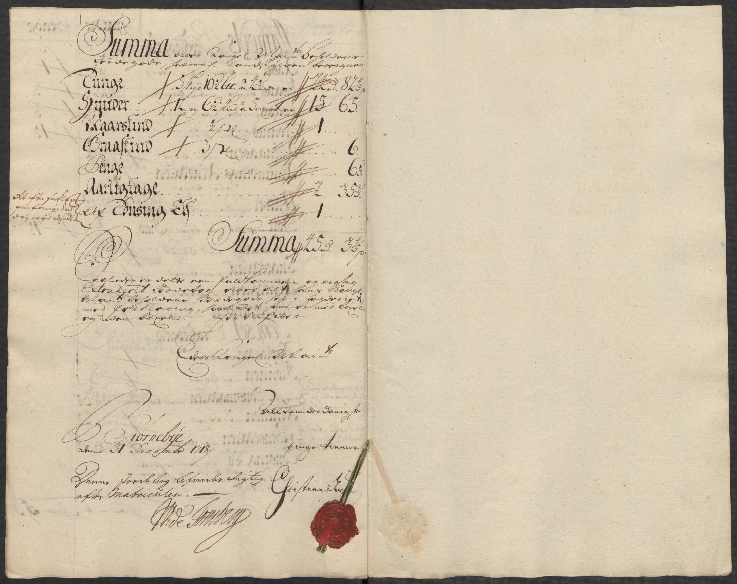 Rentekammeret inntil 1814, Reviderte regnskaper, Fogderegnskap, AV/RA-EA-4092/R13/L0857: Fogderegnskap Solør, Odal og Østerdal, 1718, s. 158