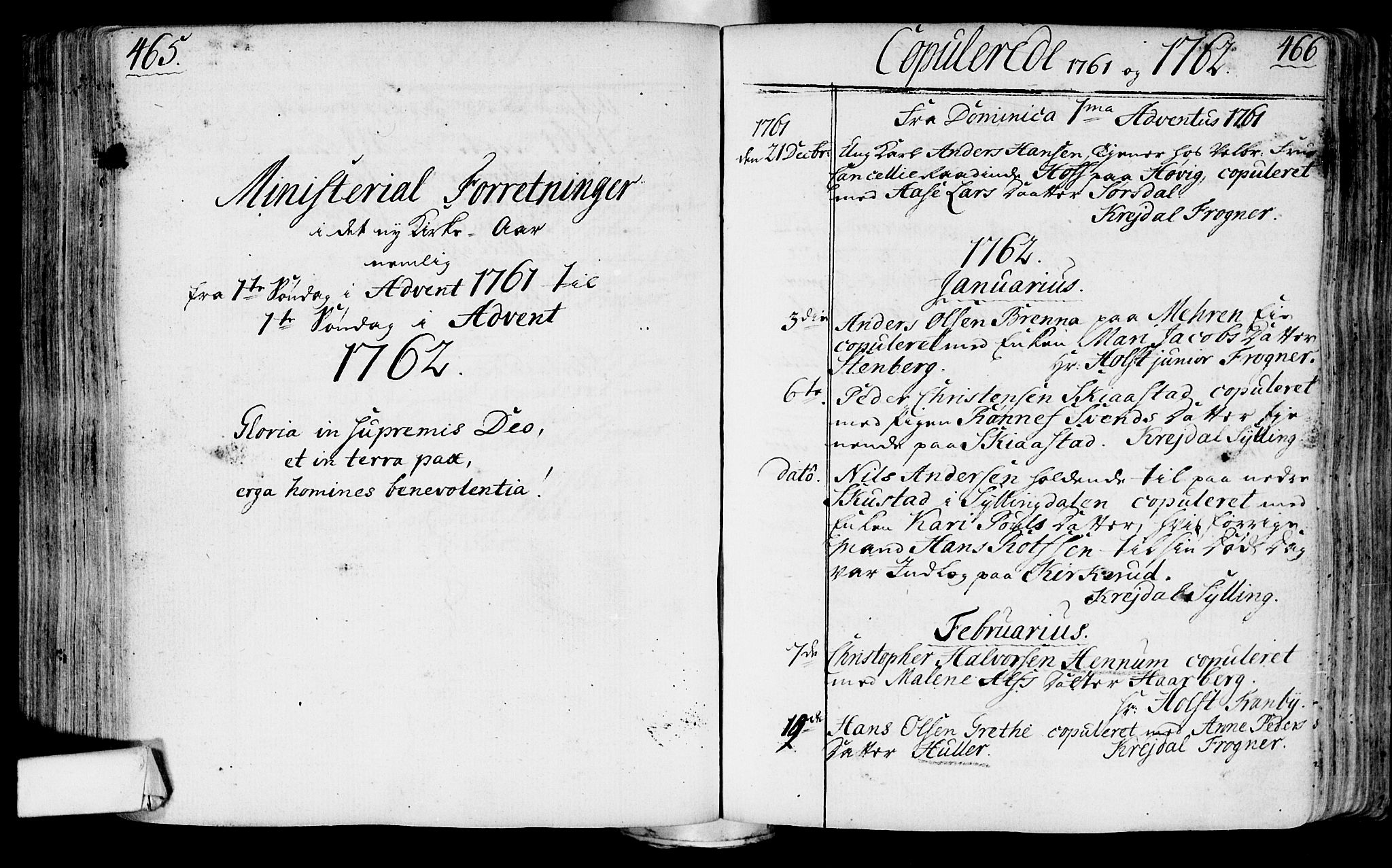 Lier kirkebøker, AV/SAKO-A-230/F/Fa/L0004: Ministerialbok nr. I 4, 1749-1764, s. 465-466