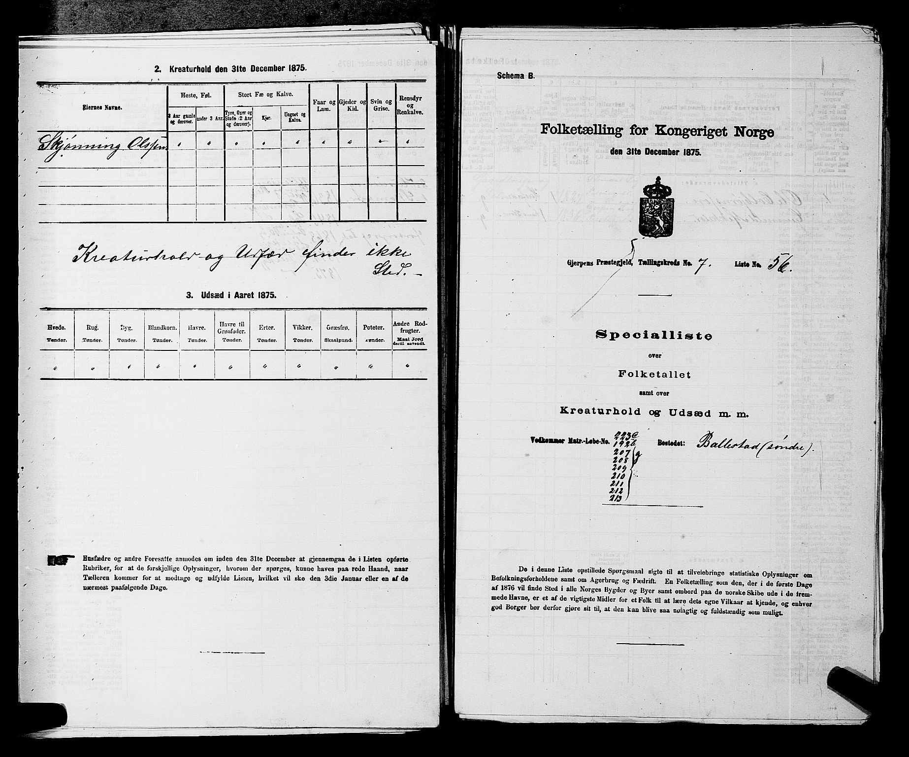 SAKO, Folketelling 1875 for 0812P Gjerpen prestegjeld, 1875, s. 959