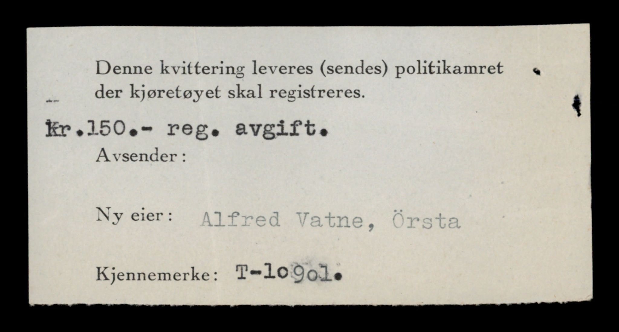 Møre og Romsdal vegkontor - Ålesund trafikkstasjon, SAT/A-4099/F/Fe/L0024: Registreringskort for kjøretøy T 10810 - T 10930, 1927-1998, s. 2384