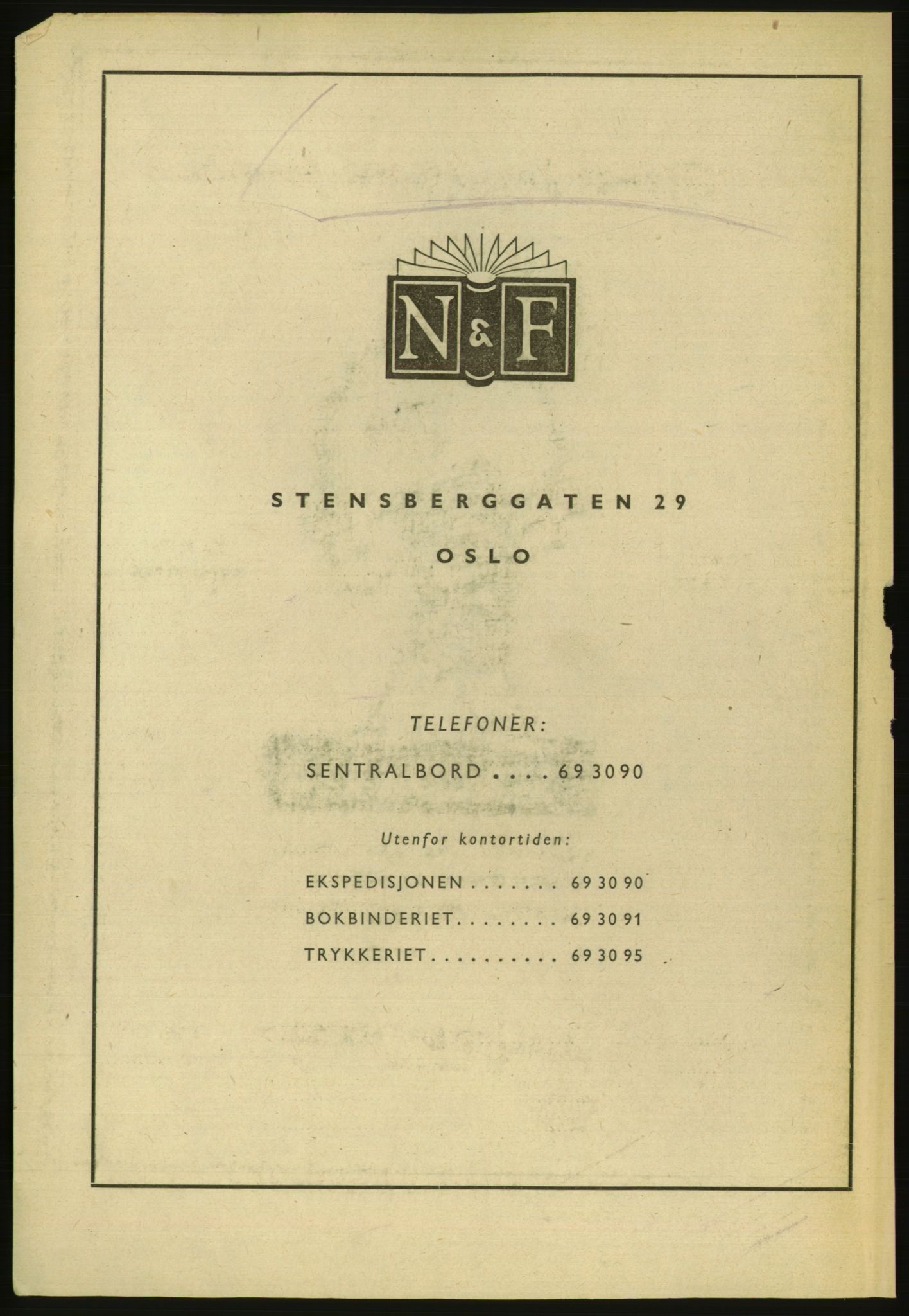 Kristiania/Oslo adressebok, PUBL/-, 1952