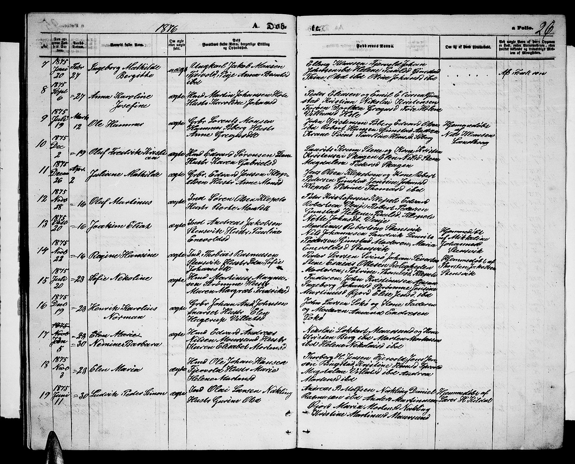 Ministerialprotokoller, klokkerbøker og fødselsregistre - Nordland, AV/SAT-A-1459/891/L1314: Klokkerbok nr. 891C03, 1870-1885, s. 26