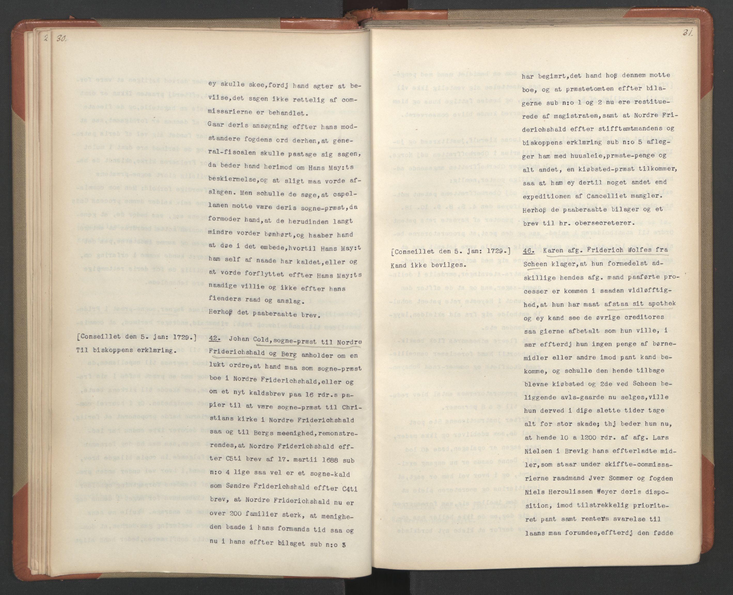 Avskriftsamlingen, AV/RA-EA-4022/F/Fa/L0092: Supplikker, 1729, s. 19