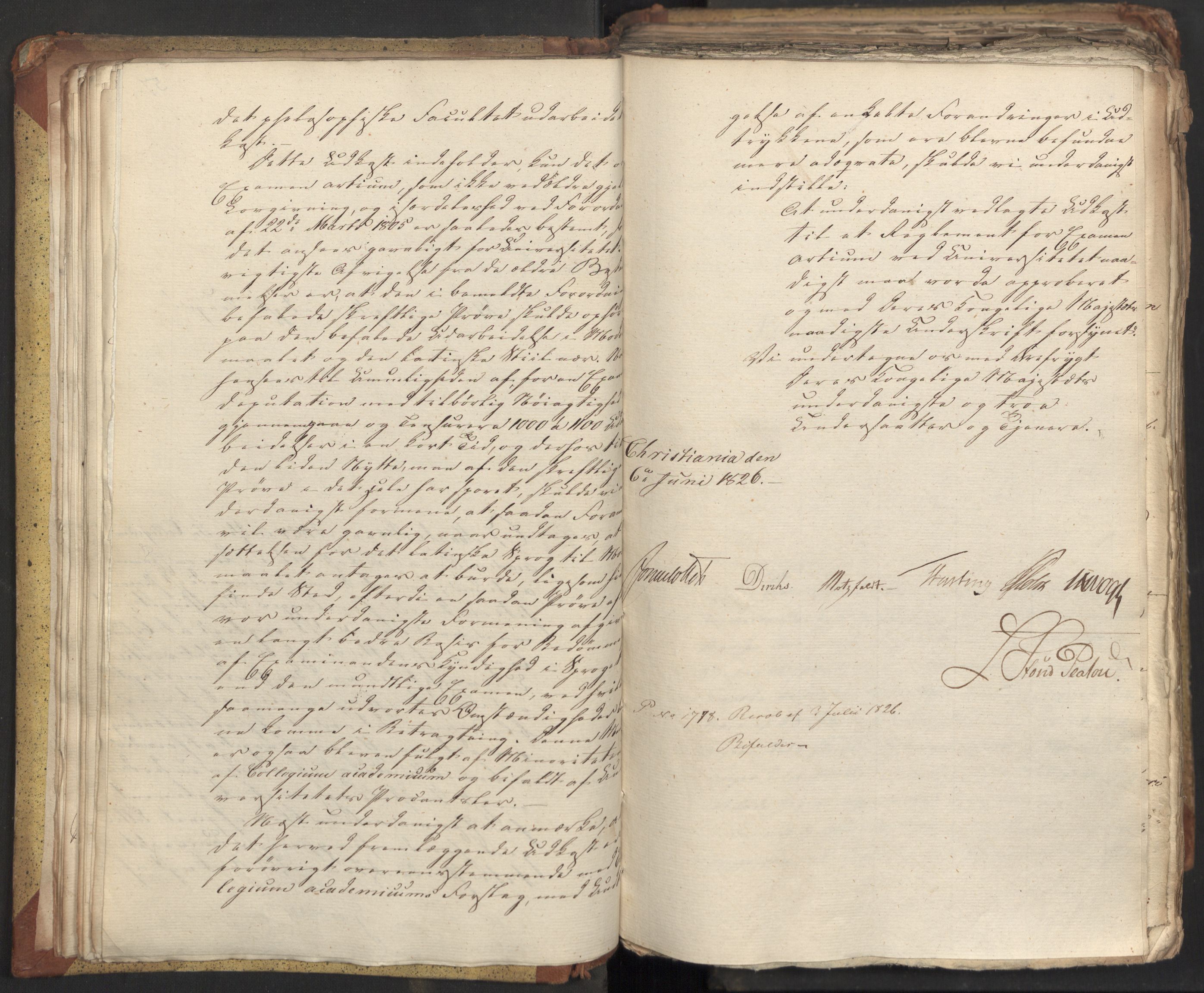 Statsrådsavdelingen i Stockholm, AV/RA-S-1003/D/Da/L0047: Regjeringsinnstillinger nr. 3501-3659, 1826, s. 57
