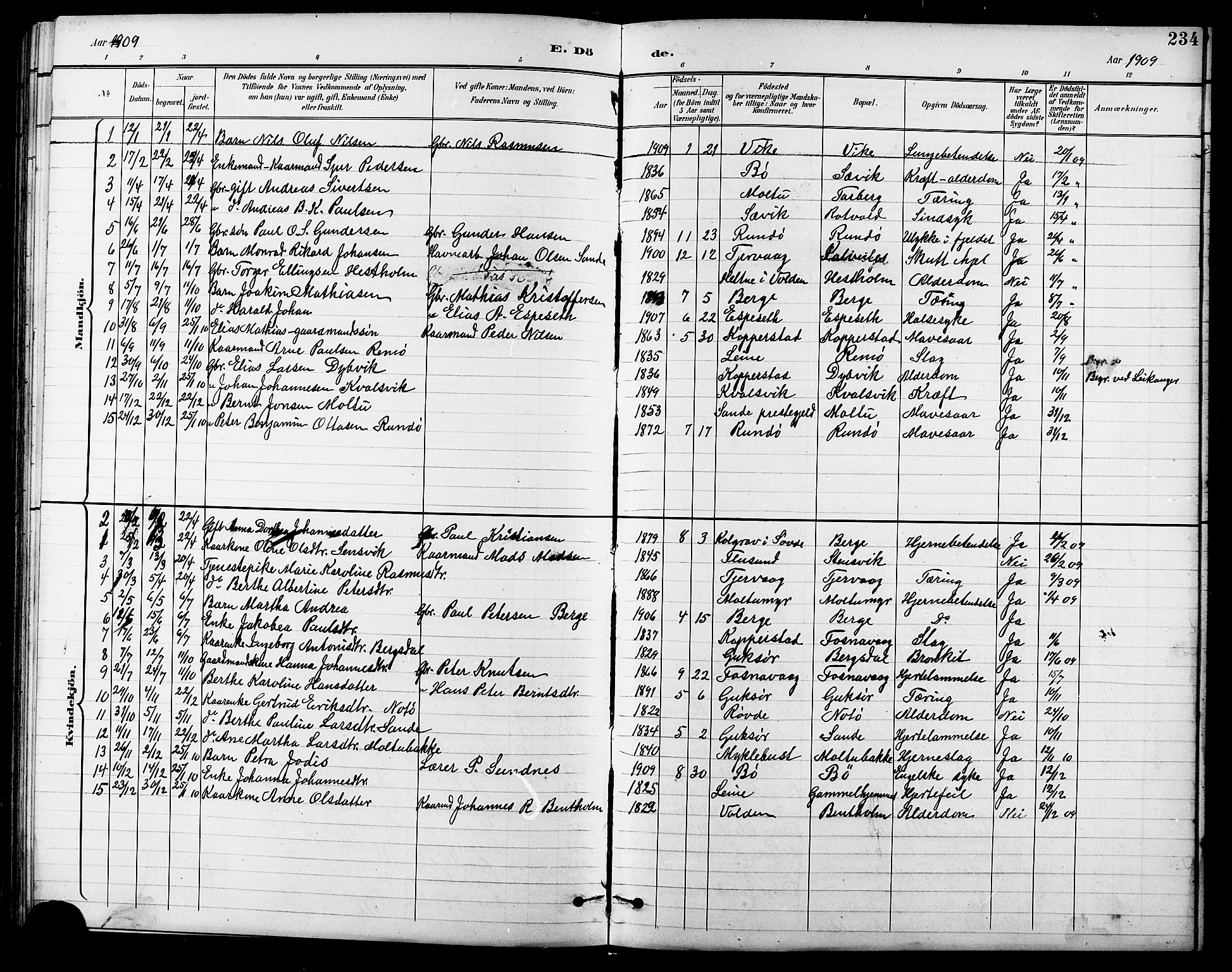 Ministerialprotokoller, klokkerbøker og fødselsregistre - Møre og Romsdal, SAT/A-1454/507/L0082: Klokkerbok nr. 507C05, 1896-1914, s. 234