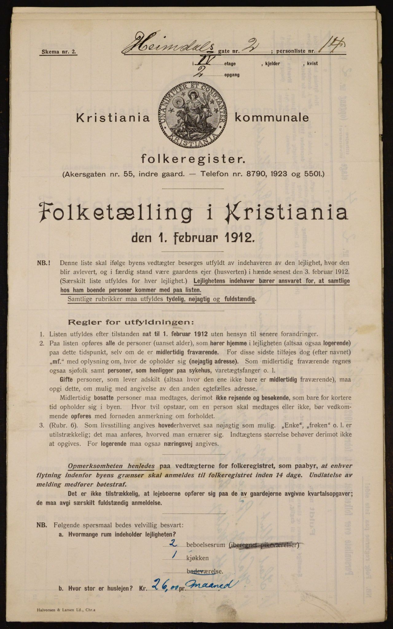 OBA, Kommunal folketelling 1.2.1912 for Kristiania, 1912, s. 36979