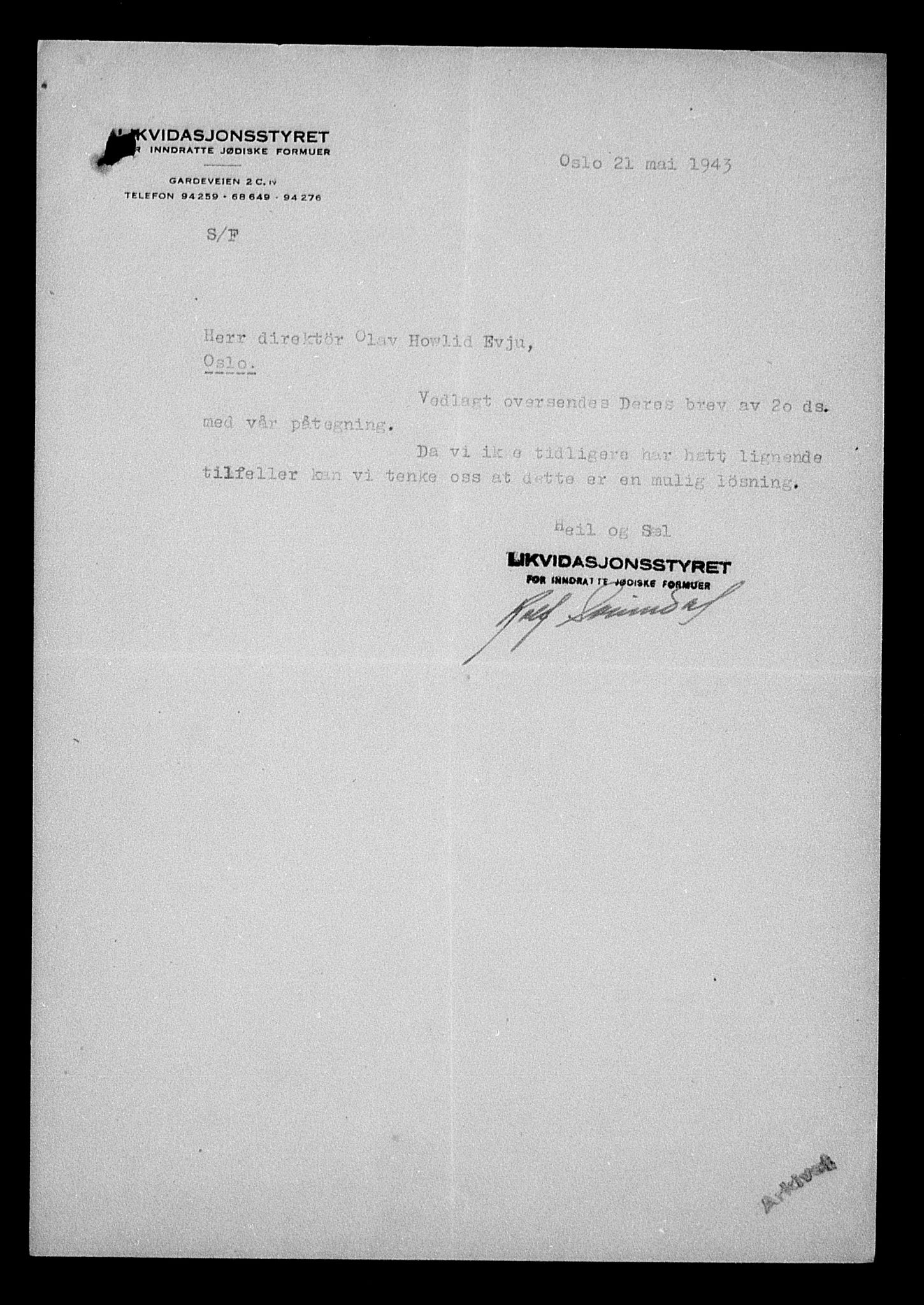 Justisdepartementet, Tilbakeføringskontoret for inndratte formuer, AV/RA-S-1564/H/Hc/Hcc/L0951: --, 1945-1947, s. 470