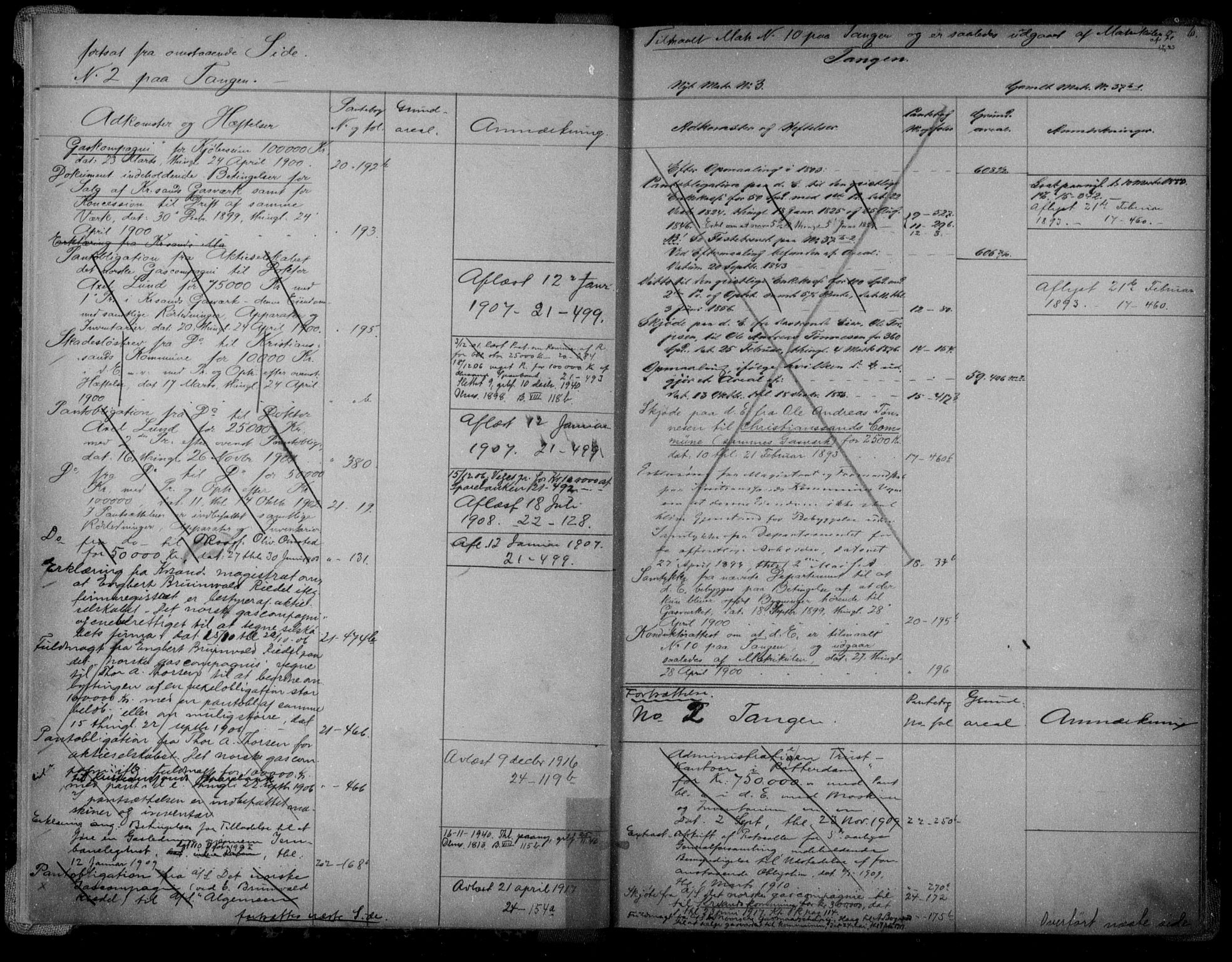 Kristiansand byrett, AV/SAK-1223-0001/G/Ga/L0058: Panteregister nr. 58, 1800-1936, s. 6
