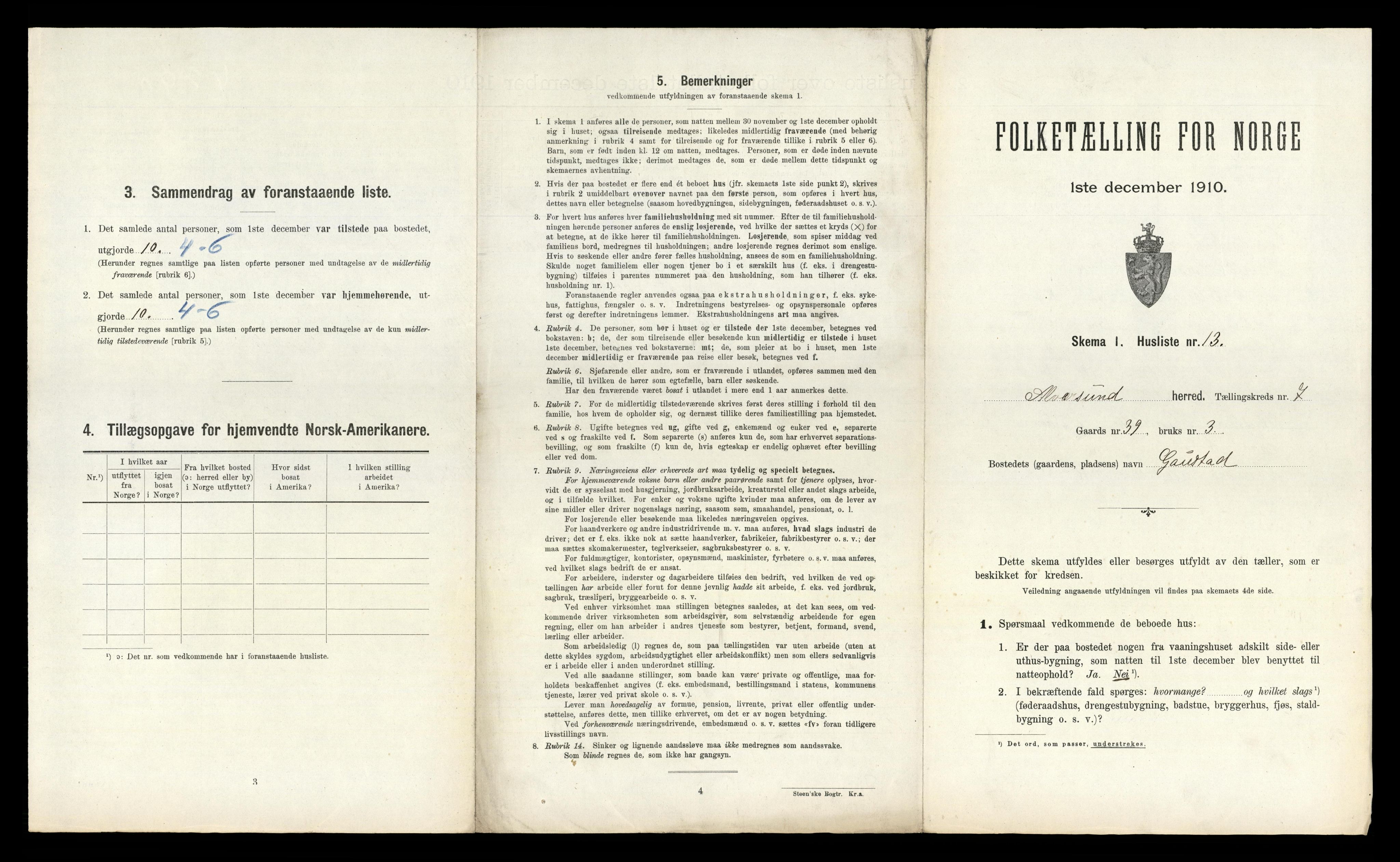 RA, Folketelling 1910 for 1257 Alversund herred, 1910, s. 566