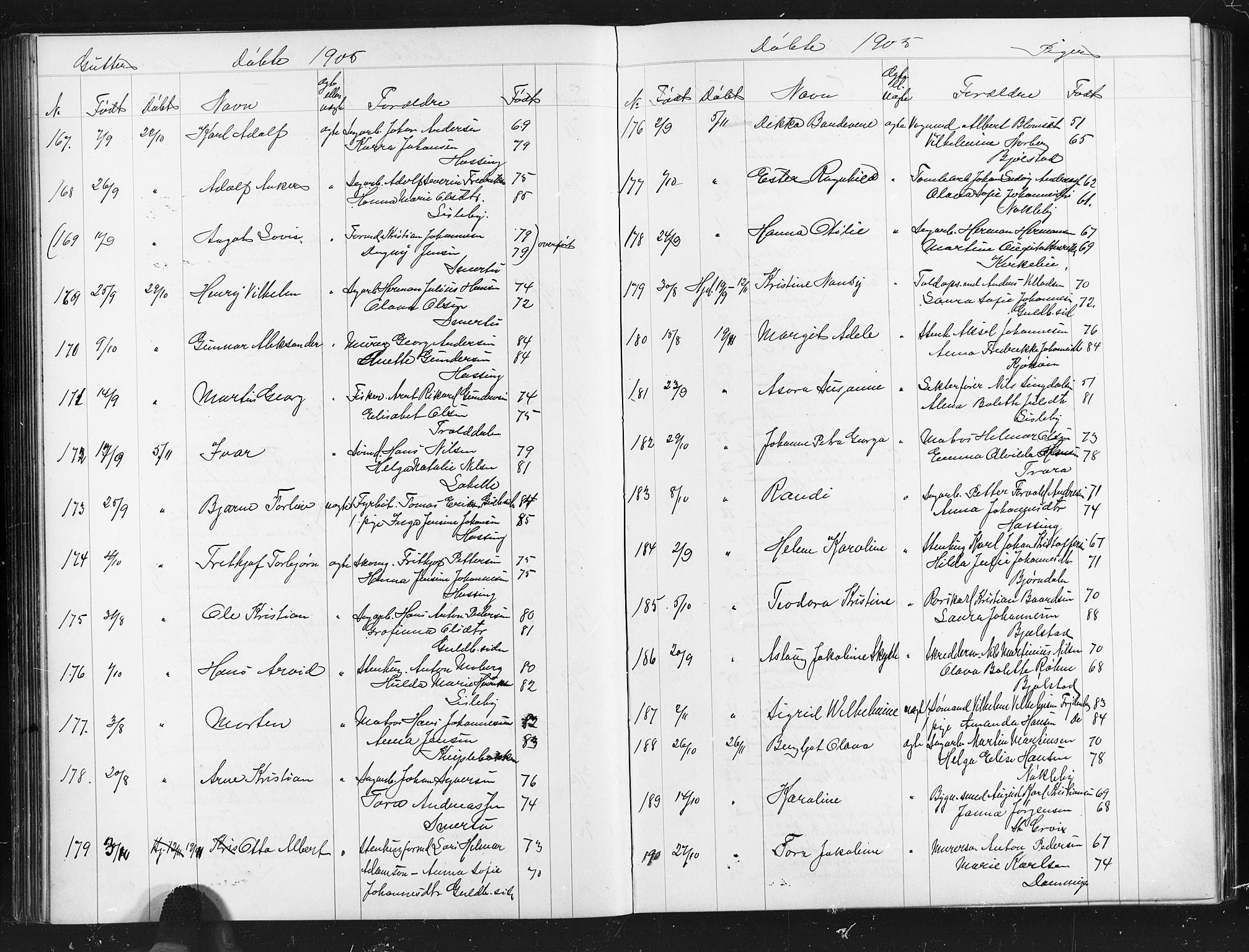Glemmen prestekontor Kirkebøker, AV/SAO-A-10908/G/Ga/L0006: Klokkerbok nr. 6, 1894-1908